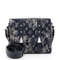 Louis Vuitton Monogram Tapestry Canvas Trunk Messenger (SHF-HsMpfK)