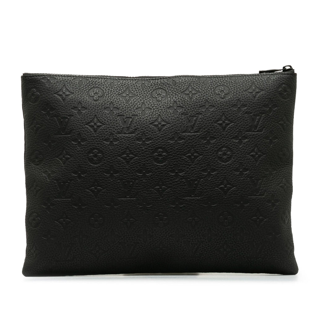 Louis Vuitton Monogram Taurillon A4 Pouch (SHG-oDZOYH)