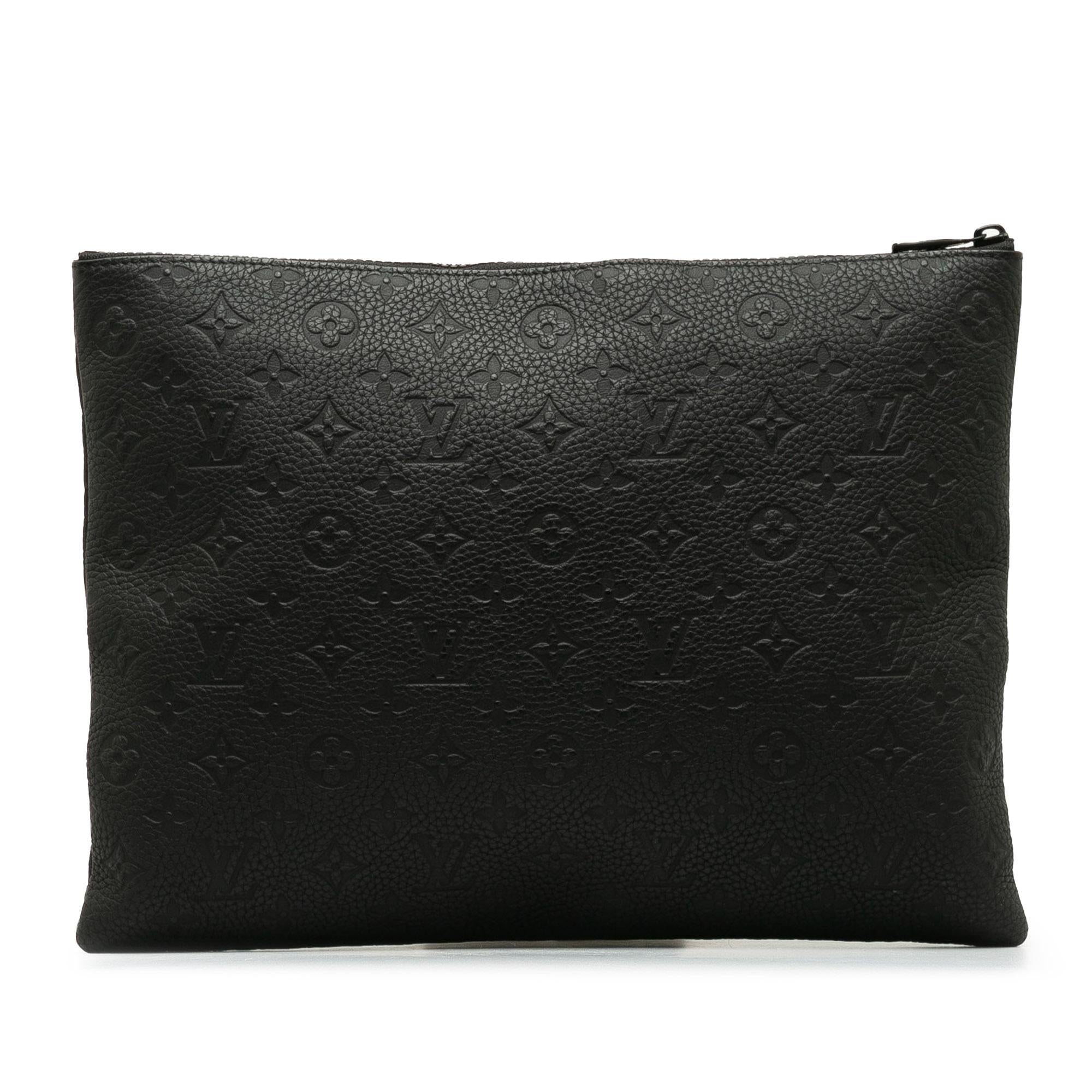 Louis Vuitton Monogram Taurillon A4 Pouch (SHG-oDZOYH)