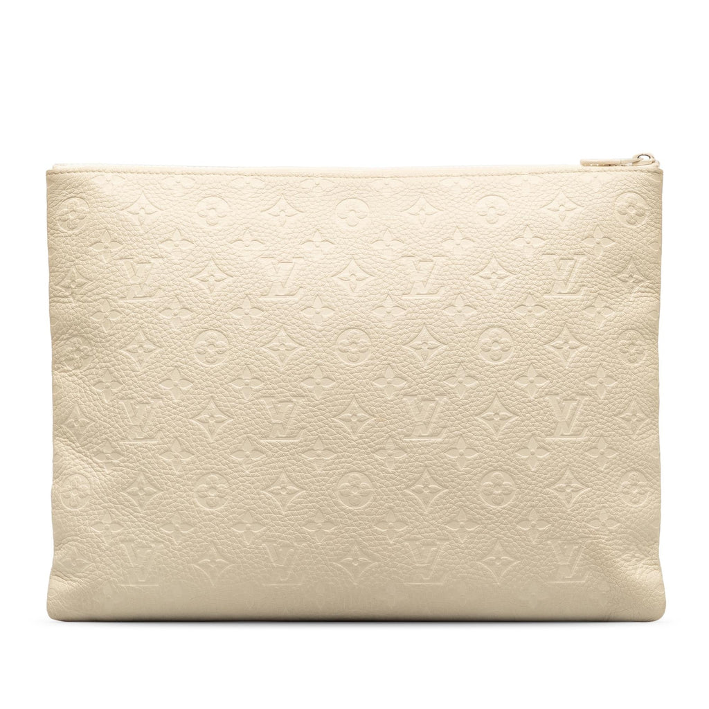 Louis Vuitton Monogram Taurillon A4 Pouch (SHG-6QVsvL)