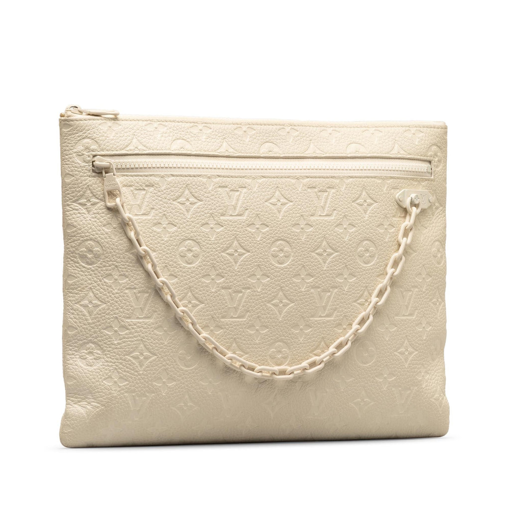 Louis Vuitton Monogram Taurillon A4 Pouch (SHG-6QVsvL)