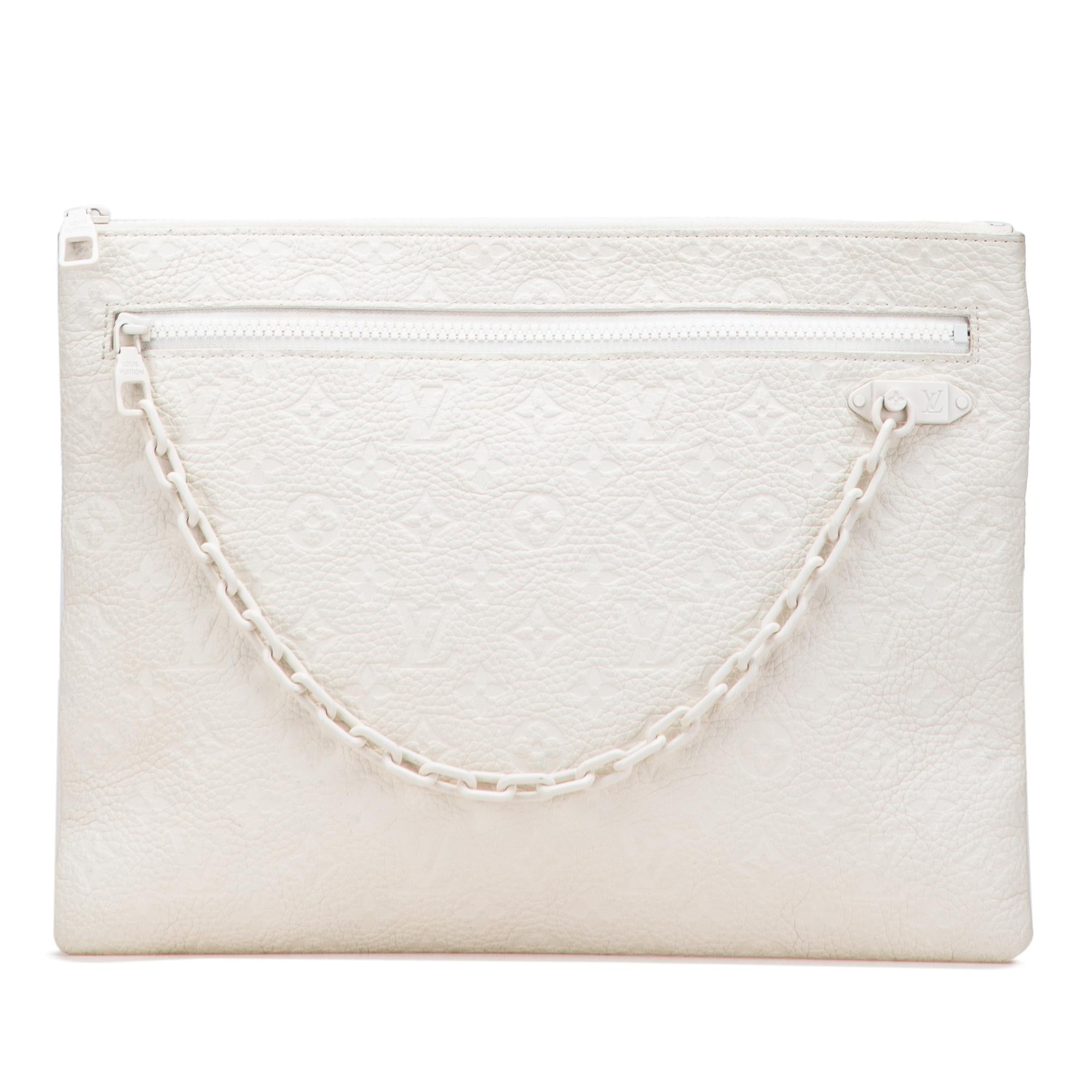 Louis Vuitton Monogram Taurillon A4 Pouch