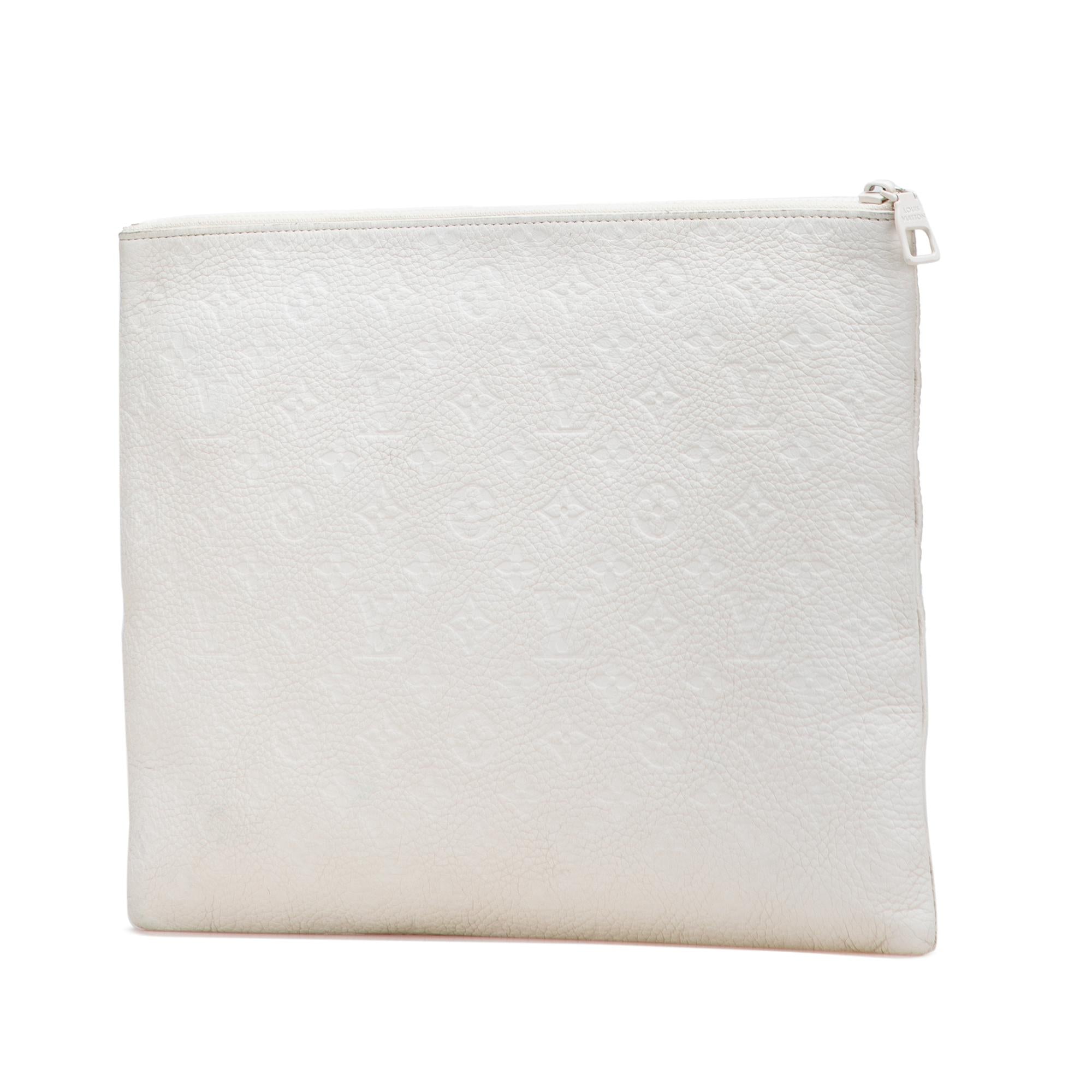 Louis Vuitton Monogram Taurillon A4 Pouch