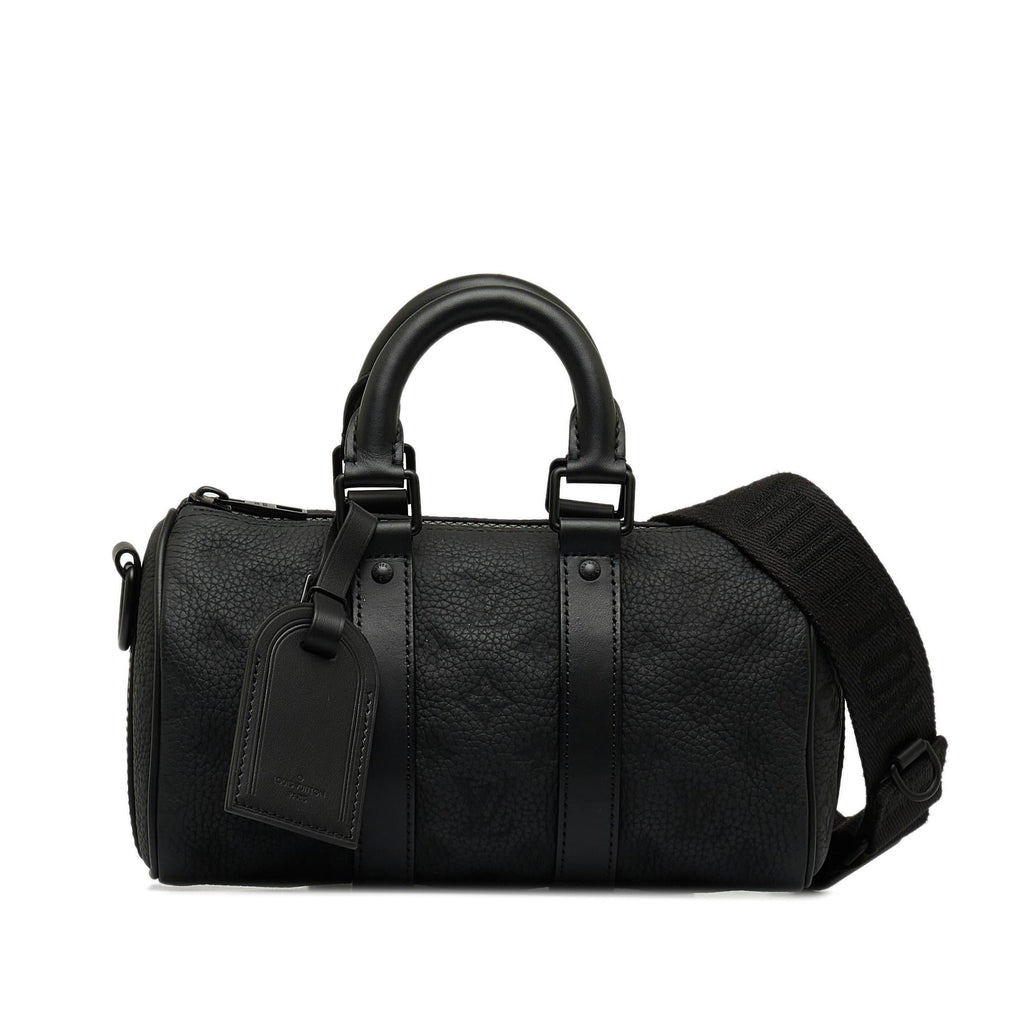 Louis Vuitton Monogram Taurillon Keepall Bandouliere 25 (SHG-ELloz4)