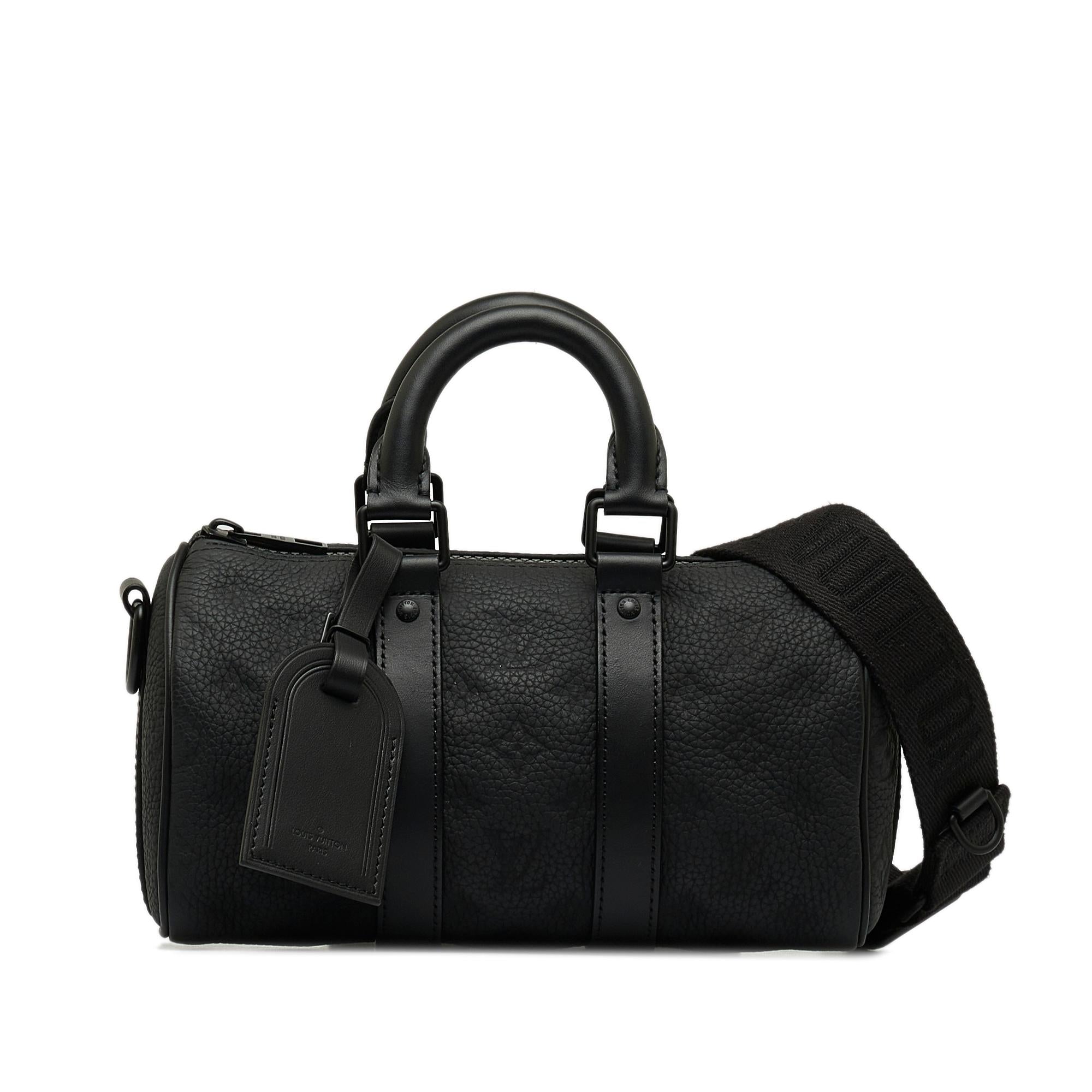 Louis Vuitton Monogram Taurillon Keepall Bandouliere 25 (SHG-ELloz4)