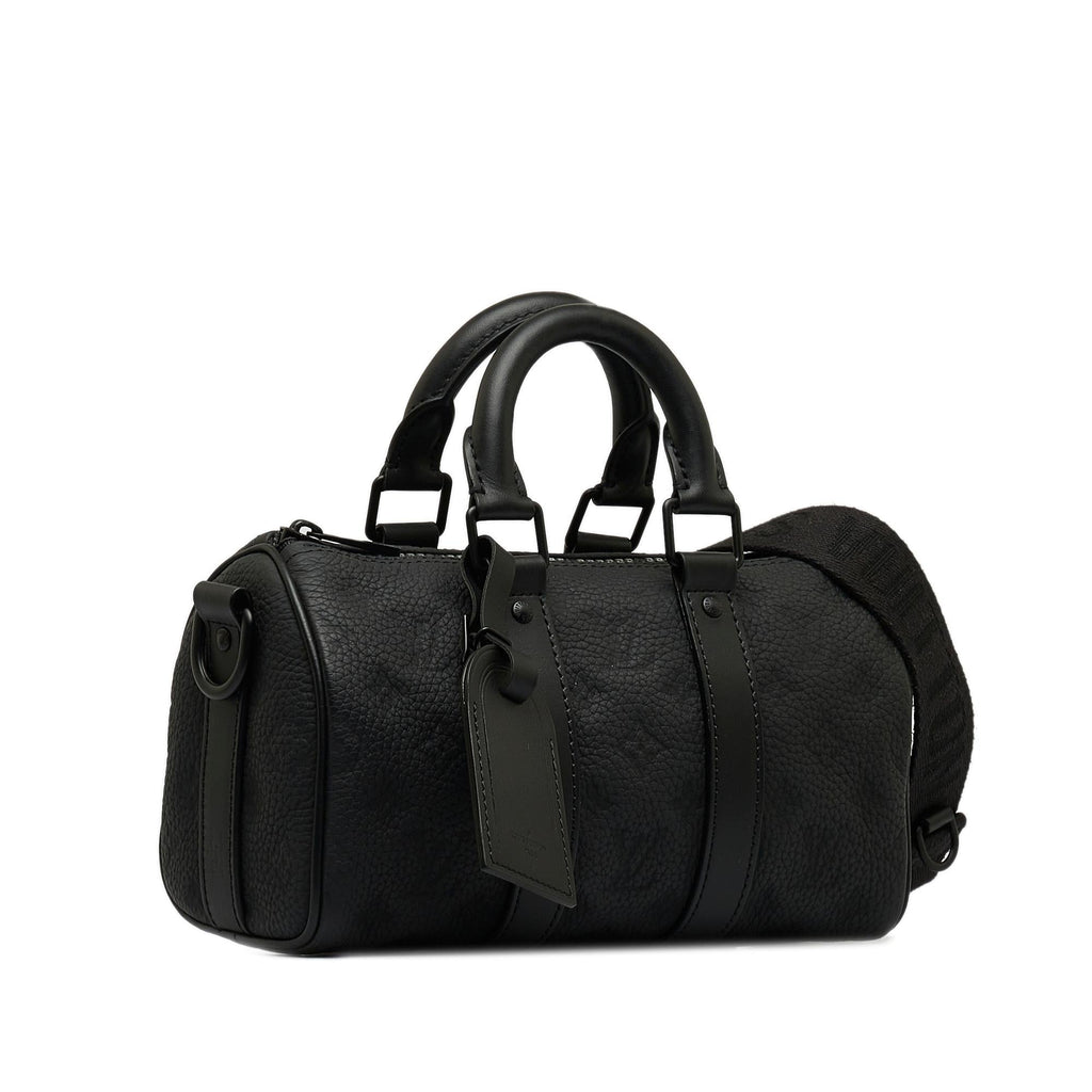 Louis Vuitton Monogram Taurillon Keepall Bandouliere 25 (SHG-ELloz4)