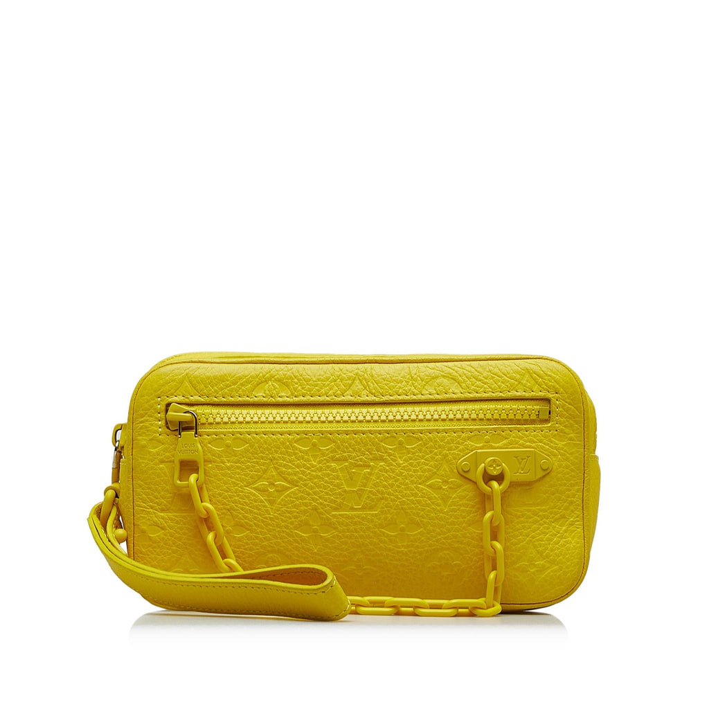 Louis Vuitton Monogram Taurillon Pochette Volga (SHG-DIyem0)