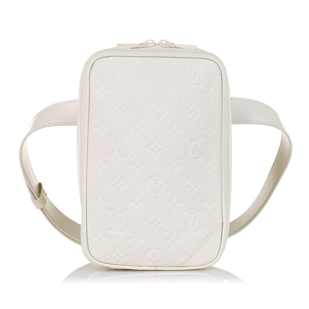 Louis Vuitton Monogram Taurillon Utility Side Belt Bag (SHG-35480)