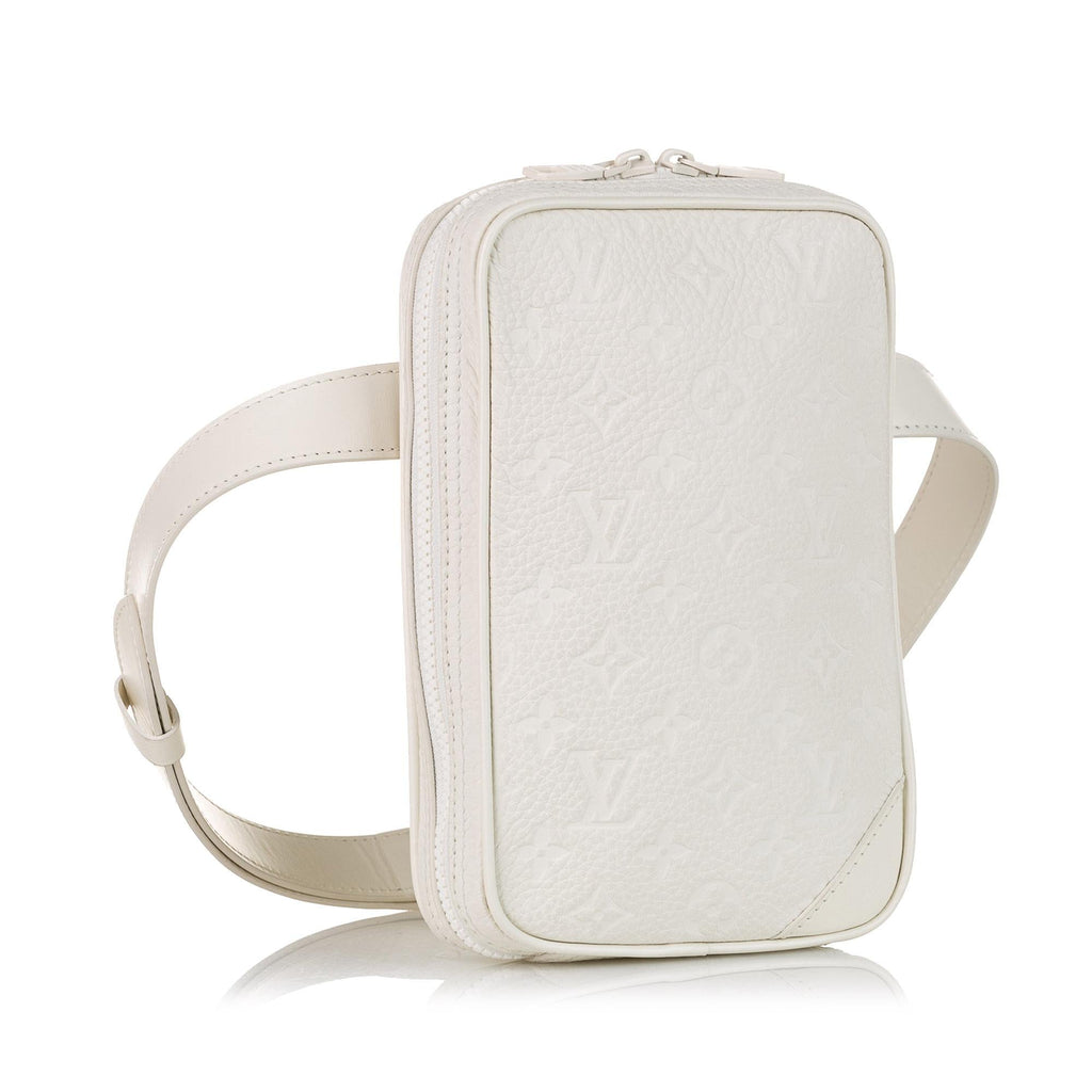 Louis Vuitton Monogram Taurillon Utility Side Belt Bag (SHG-37447)