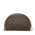 Louis Vuitton Monogram Trousse Demi Ronde Cosmetic Pouch (SHG-0l8t53)
