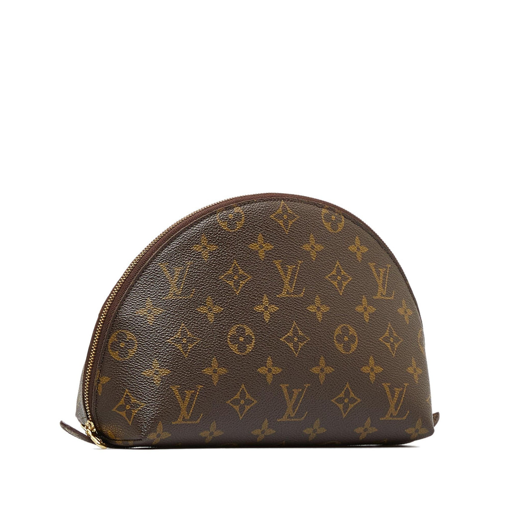Louis Vuitton Monogram Trousse Demi Ronde Cosmetic Pouch (SHG-0l8t53)