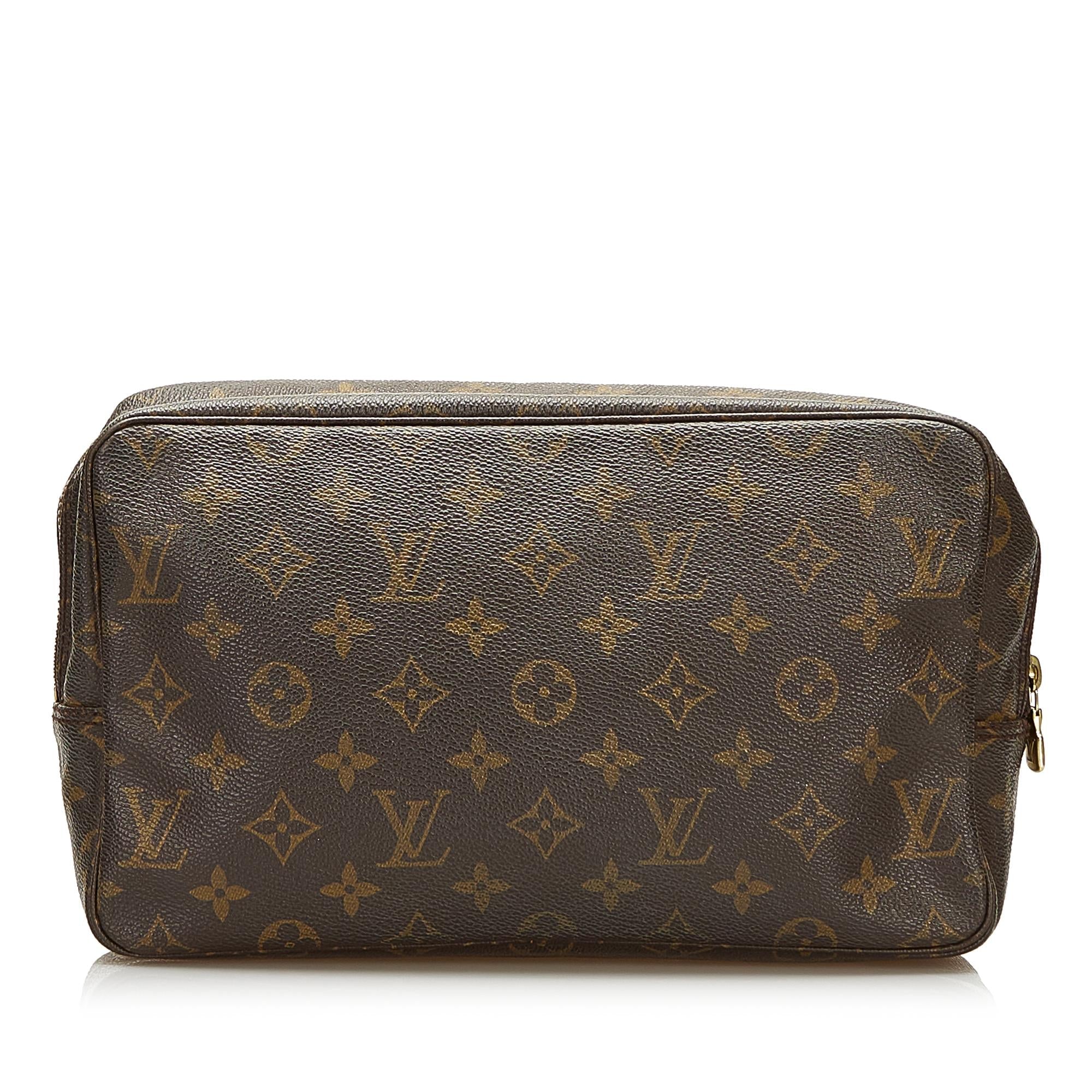 Louis Vuitton Monogram Trousse Toilette 28 (SHG-35301)