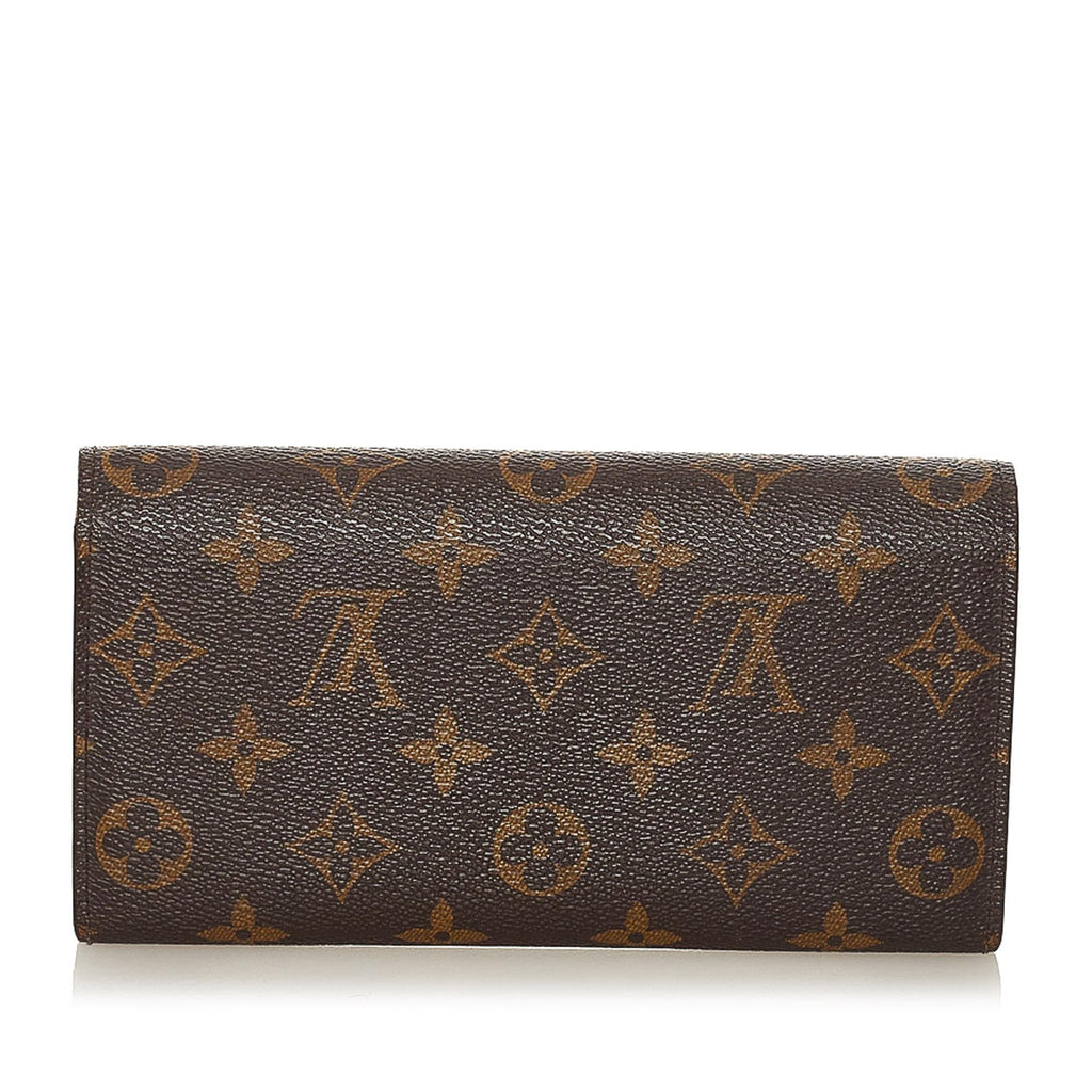 Louis Vuitton Monogram Trunks Illustre Sarah Long Wallet (SHG-35334)