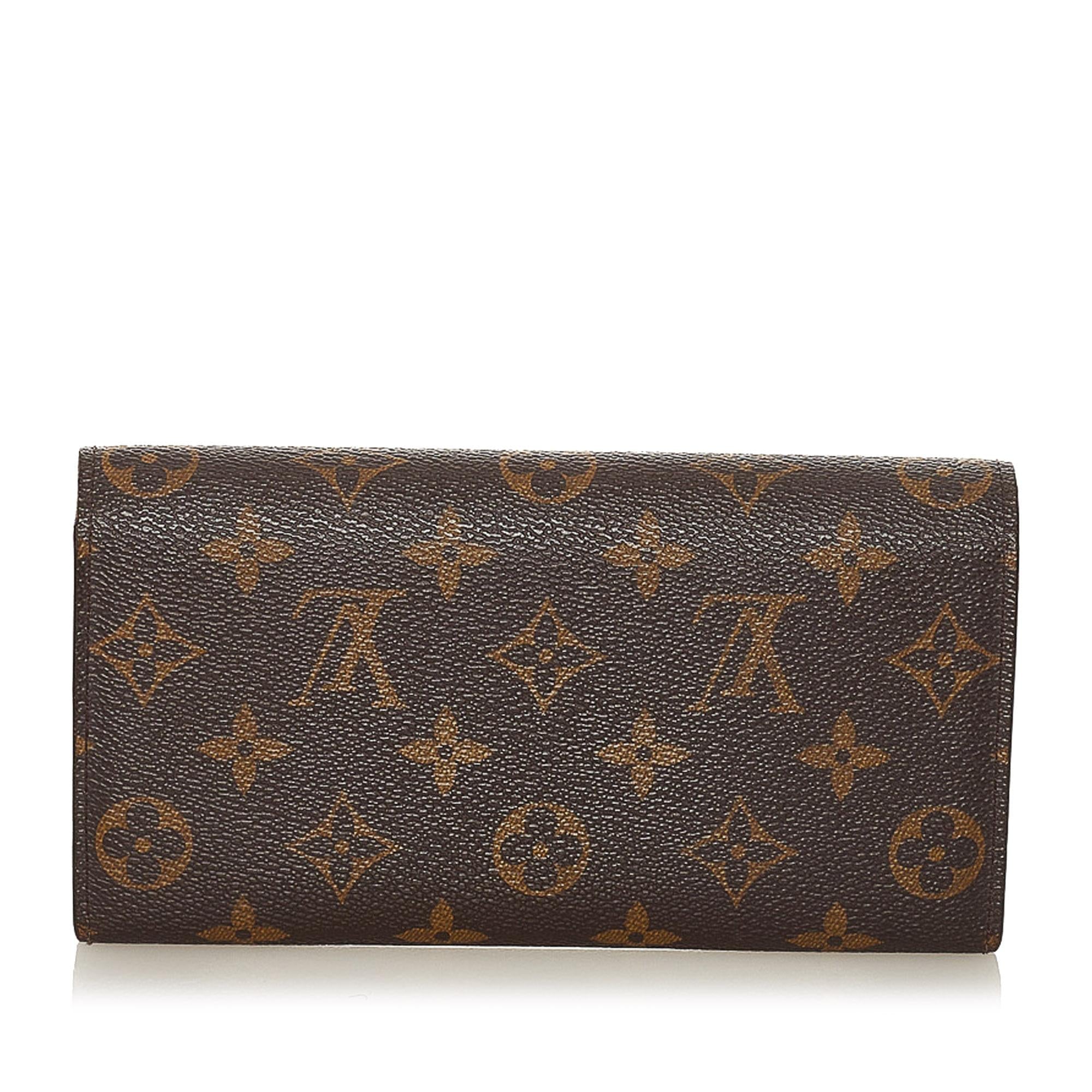 Louis Vuitton Monogram Trunks Illustre Sarah Long Wallet (SHG-35334)