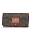 Louis Vuitton Monogram Trunks Illustre Sarah Long Wallet (SHG-35334)