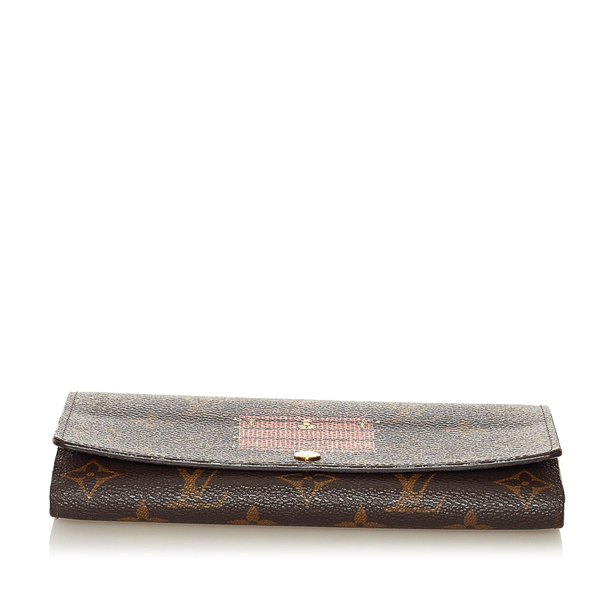 Louis Vuitton Monogram Trunks Illustre Sarah Long Wallet (SHG-37410)