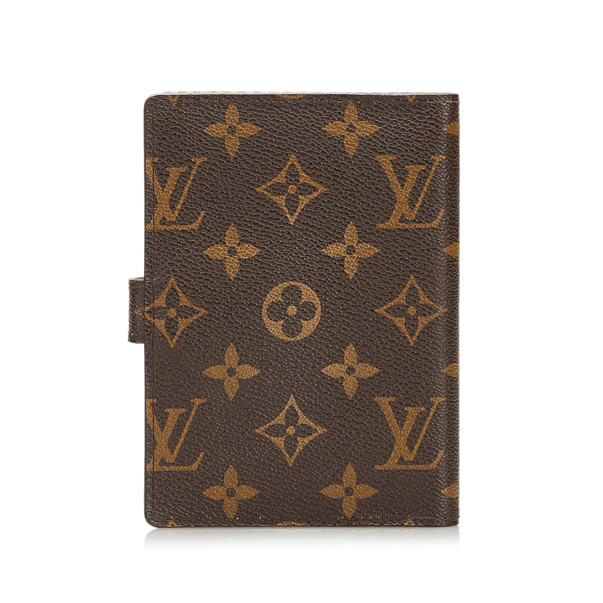 Louis Vuitton Monogram Trunks and Locks Agenda Cover (SHG-35481)