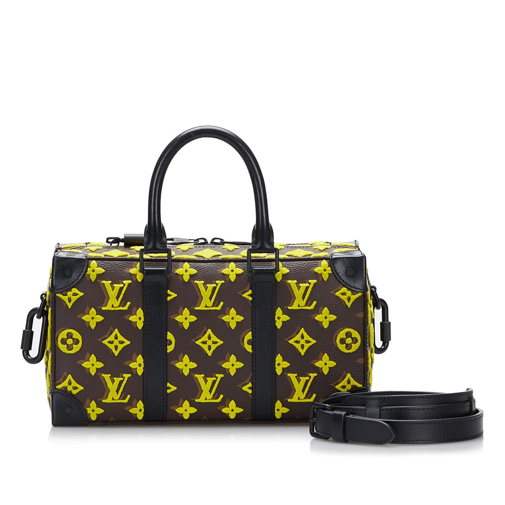 Louis Vuitton Monogram Tuffetage Speedy Trunk (SHG-FDS9bz)