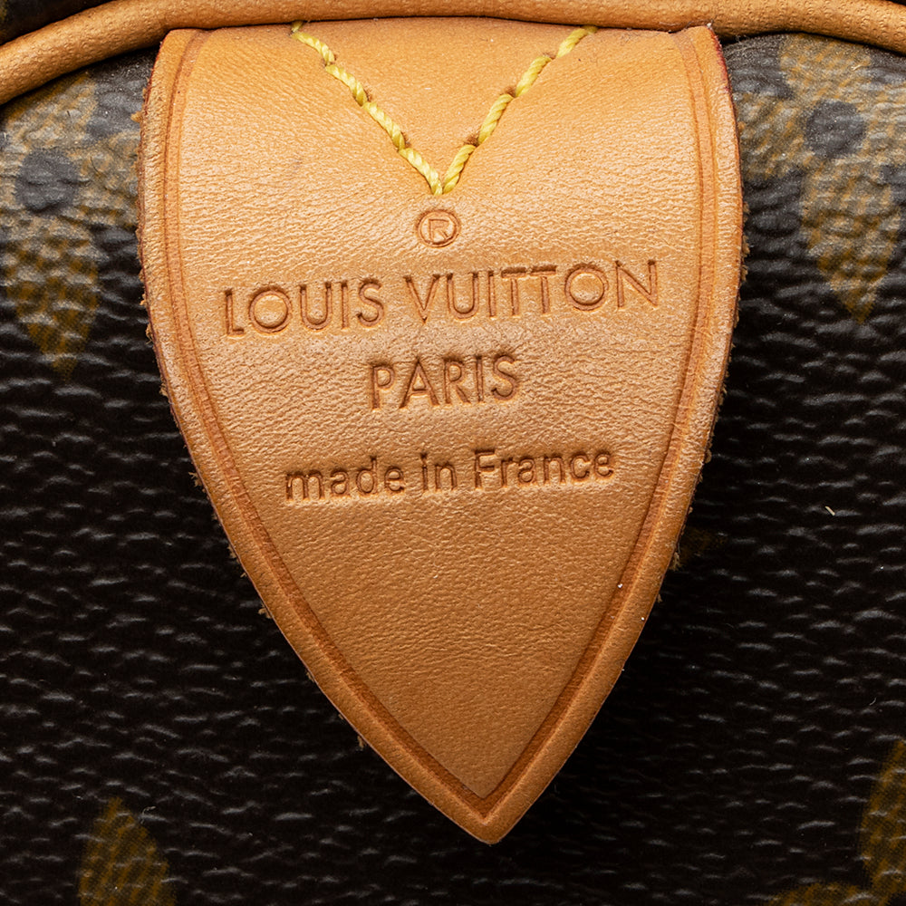 Louis Vuitton Monogram V Speedy 30 Satchel (SHF-19957)