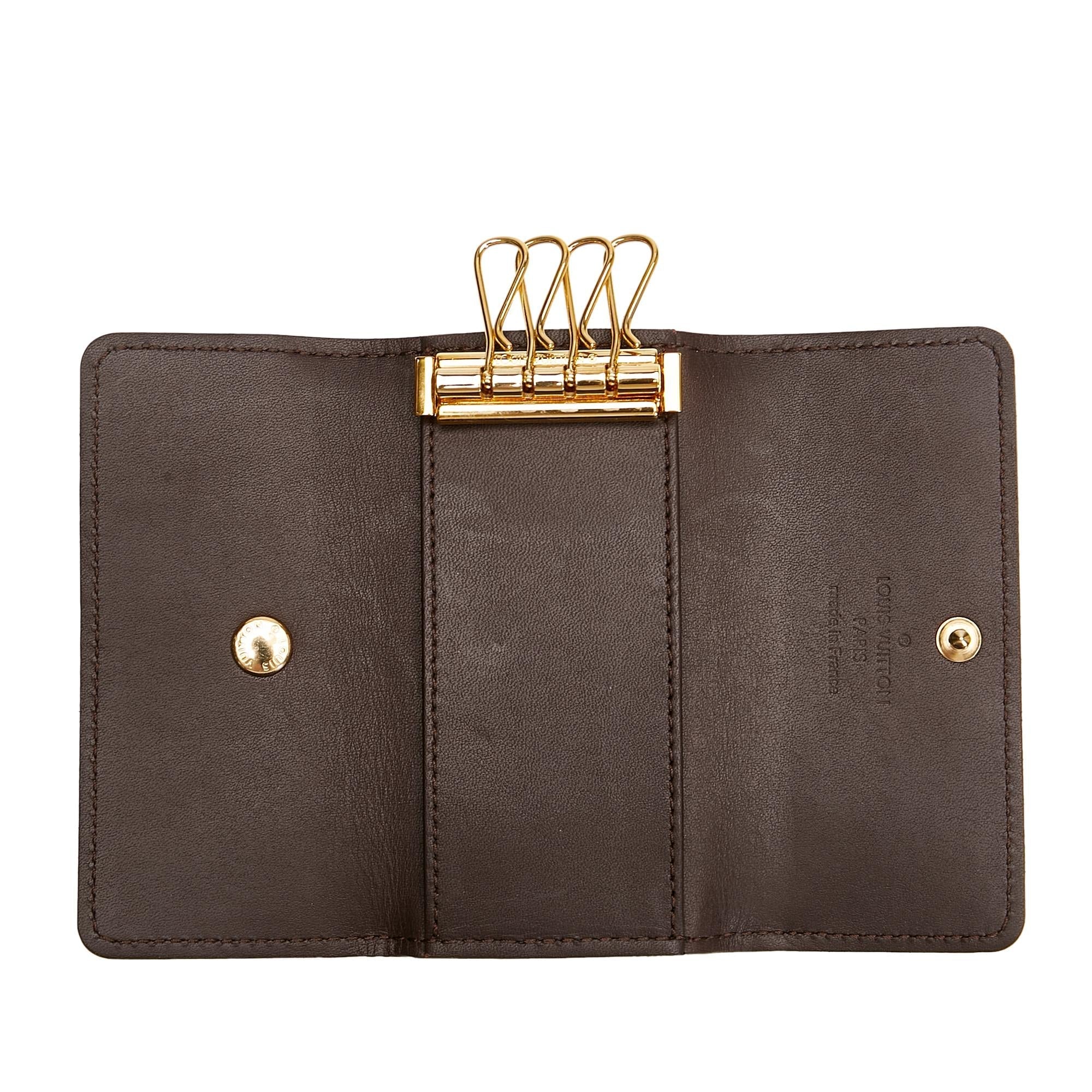 Louis Vuitton Monogram Vernis 4 Key Holder (SHG-37555)