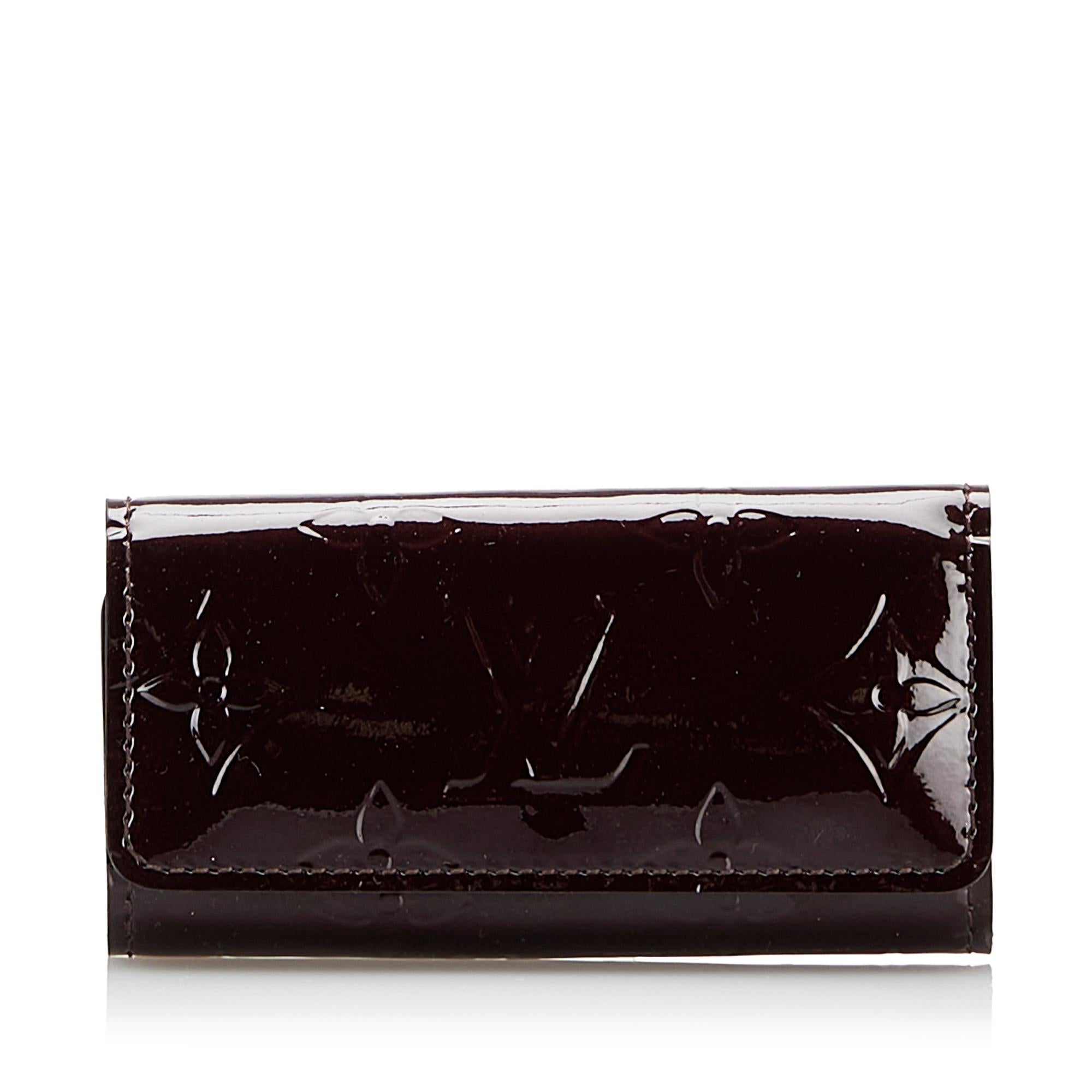 Louis Vuitton Monogram Vernis 4 Key Holder (SHG-37555)