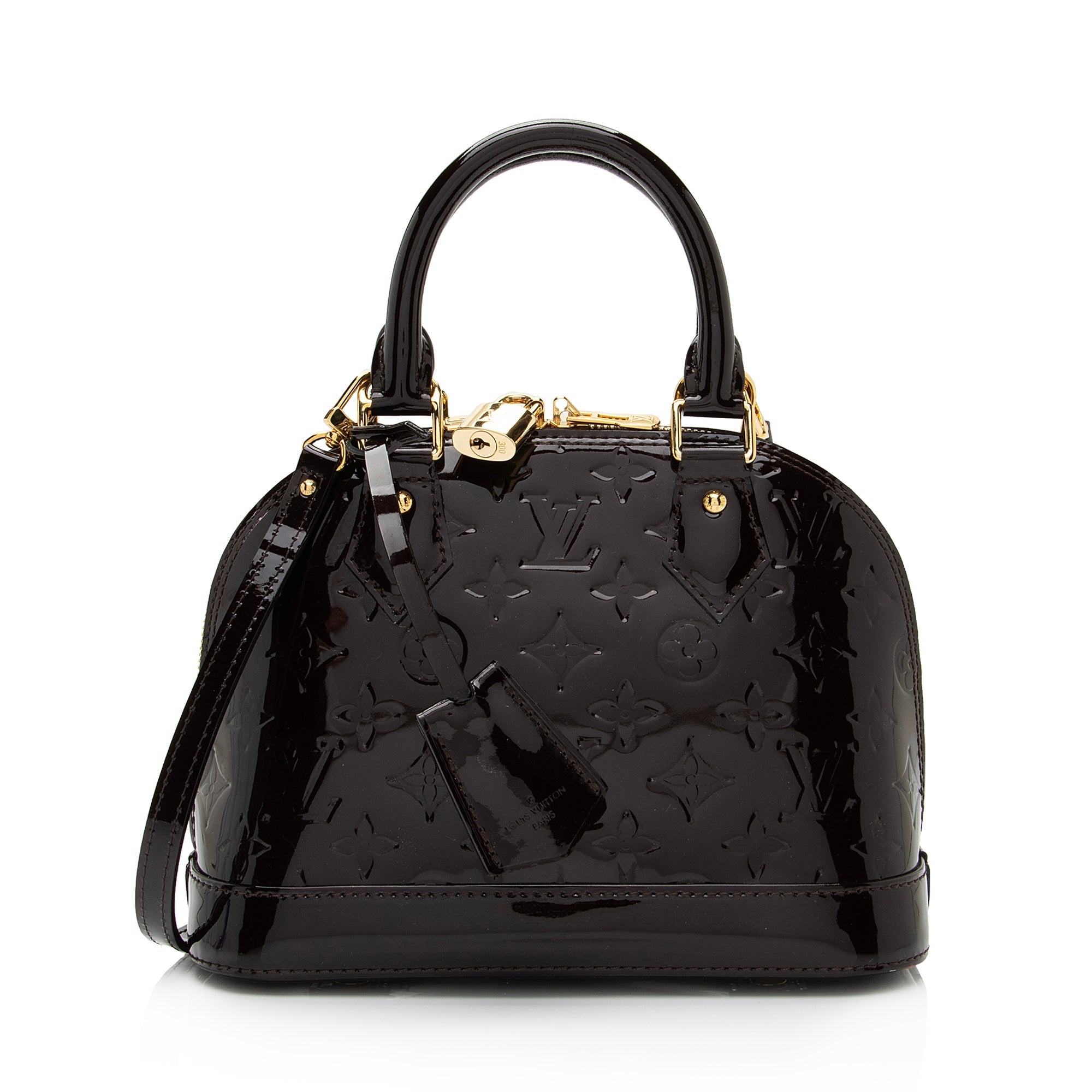 Louis Vuitton Monogram Vernis Alma BB Satchel (SHF-nXDD7c)