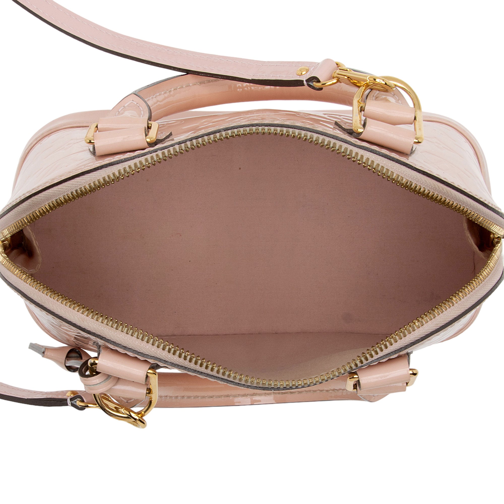 Louis Vuitton Monogram Vernis Alma BB Satchel (SHF-1Hki9h)