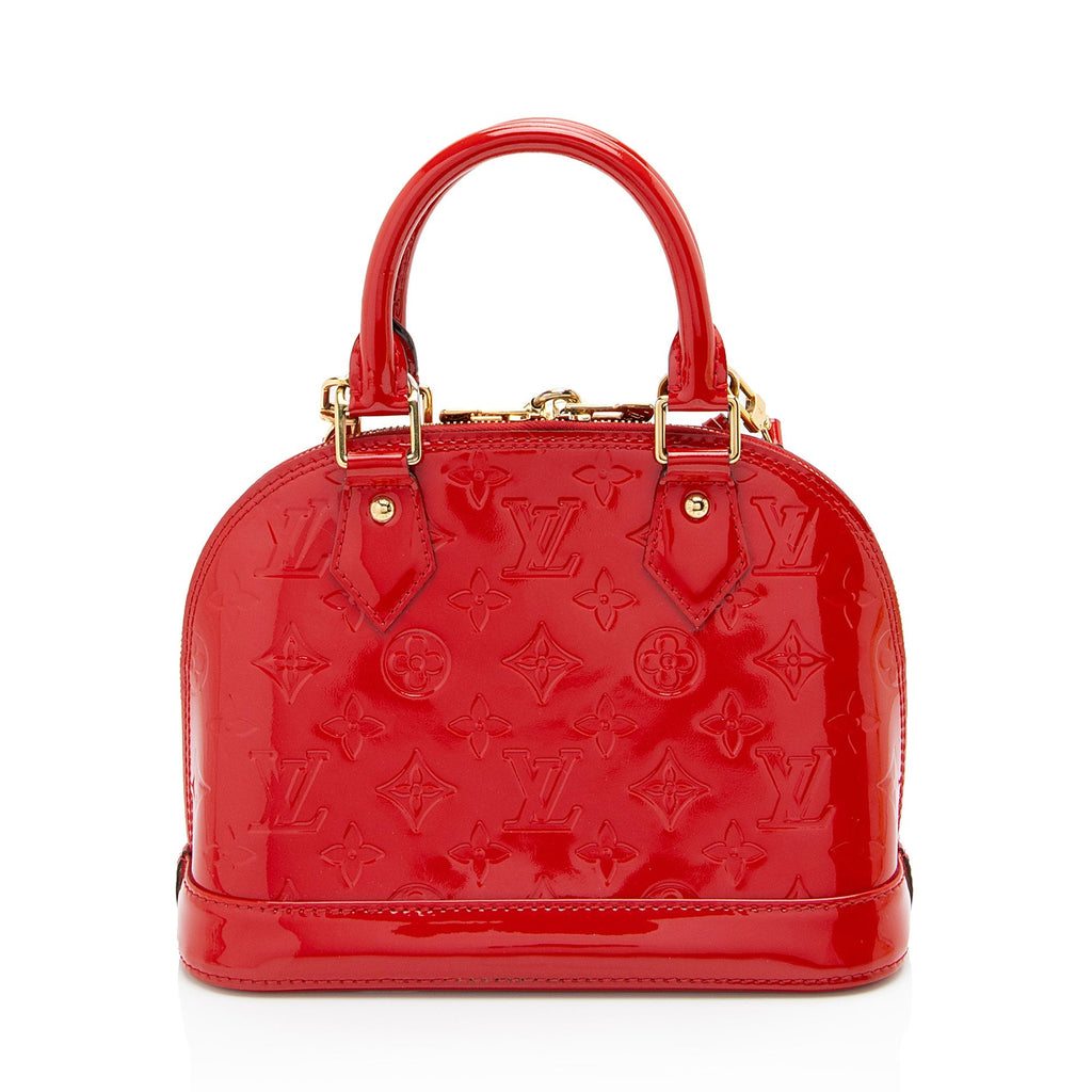 Louis Vuitton Monogram Vernis Alma BB Satchel (SHF-Rw84C7)