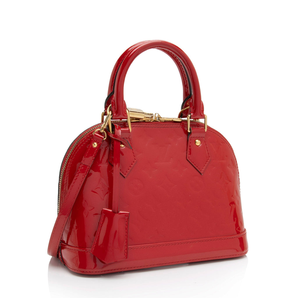 Louis Vuitton Monogram Vernis Alma BB Satchel (SHF-TS3duR)