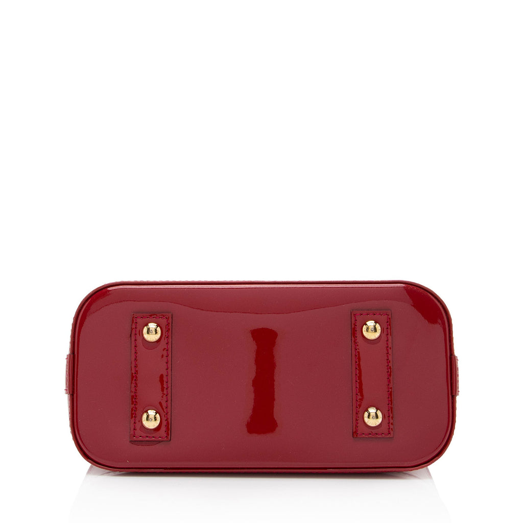 Louis Vuitton Monogram Vernis Alma BB Satchel (SHF-8DONFA)