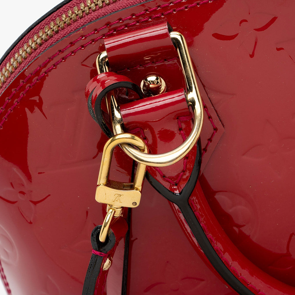 Louis Vuitton Monogram Vernis Alma BB Satchel (SHF-8DONFA)