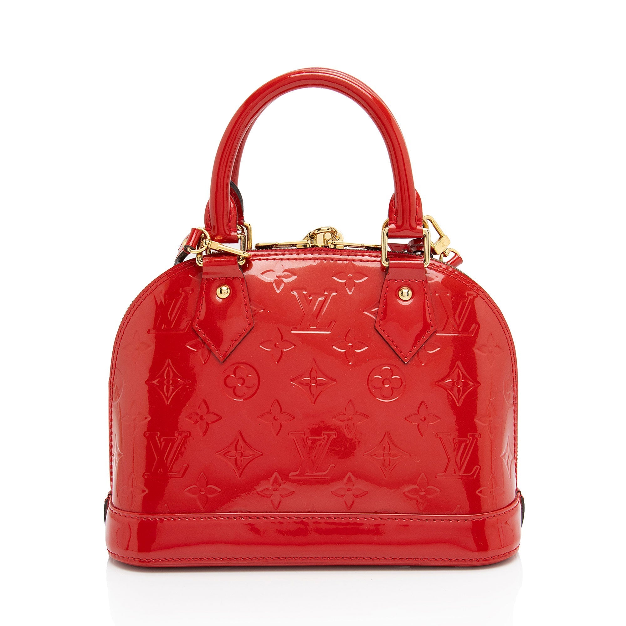 Louis Vuitton Monogram Vernis Alma BB Satchel (SHF-DFP050)
