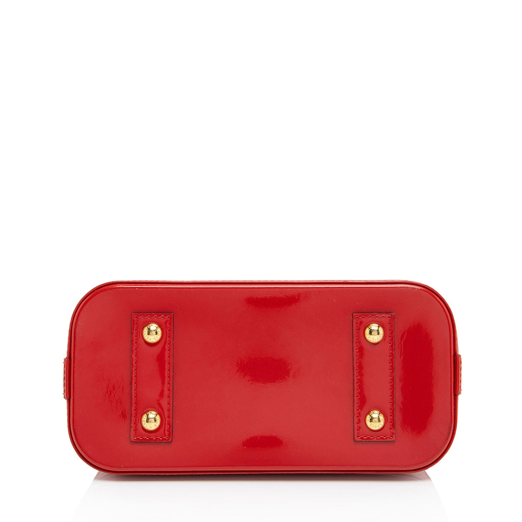 Louis Vuitton Monogram Vernis Alma BB Satchel (SHF-DFP050)