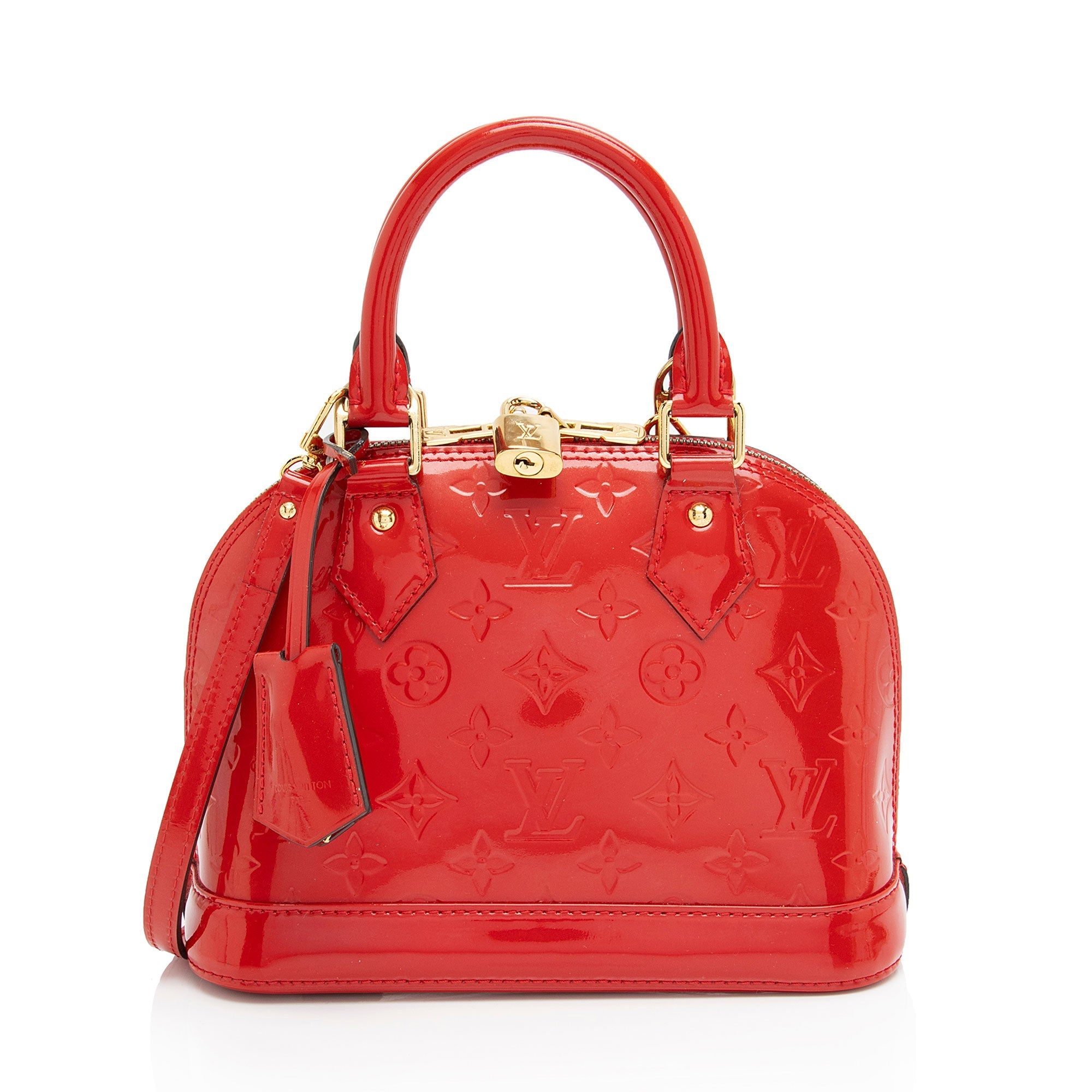 Louis Vuitton Monogram Vernis Alma BB Satchel (SHF-DFP050)
