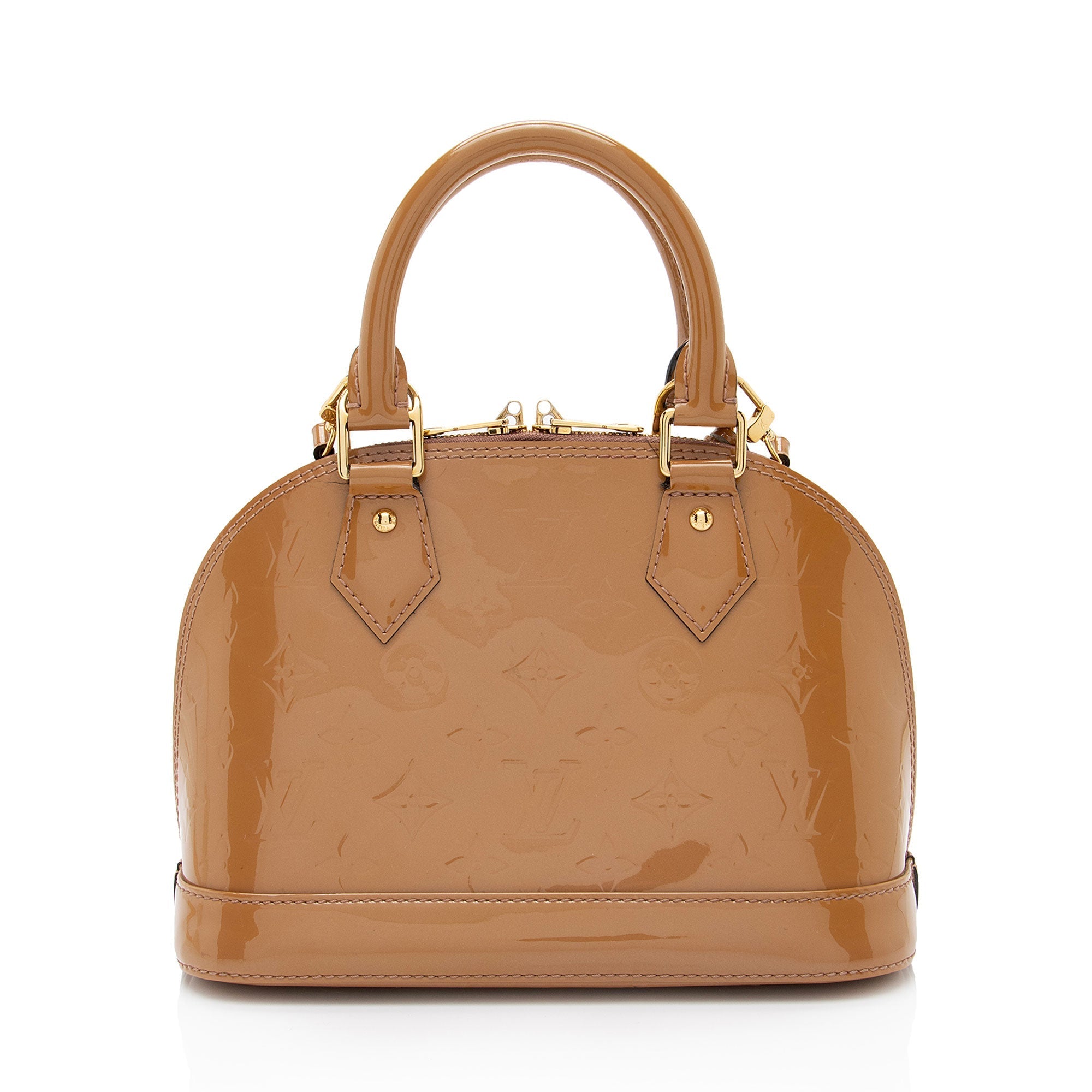 Louis Vuitton Monogram Vernis Alma BB Satchel (SHF-WrgZSd)