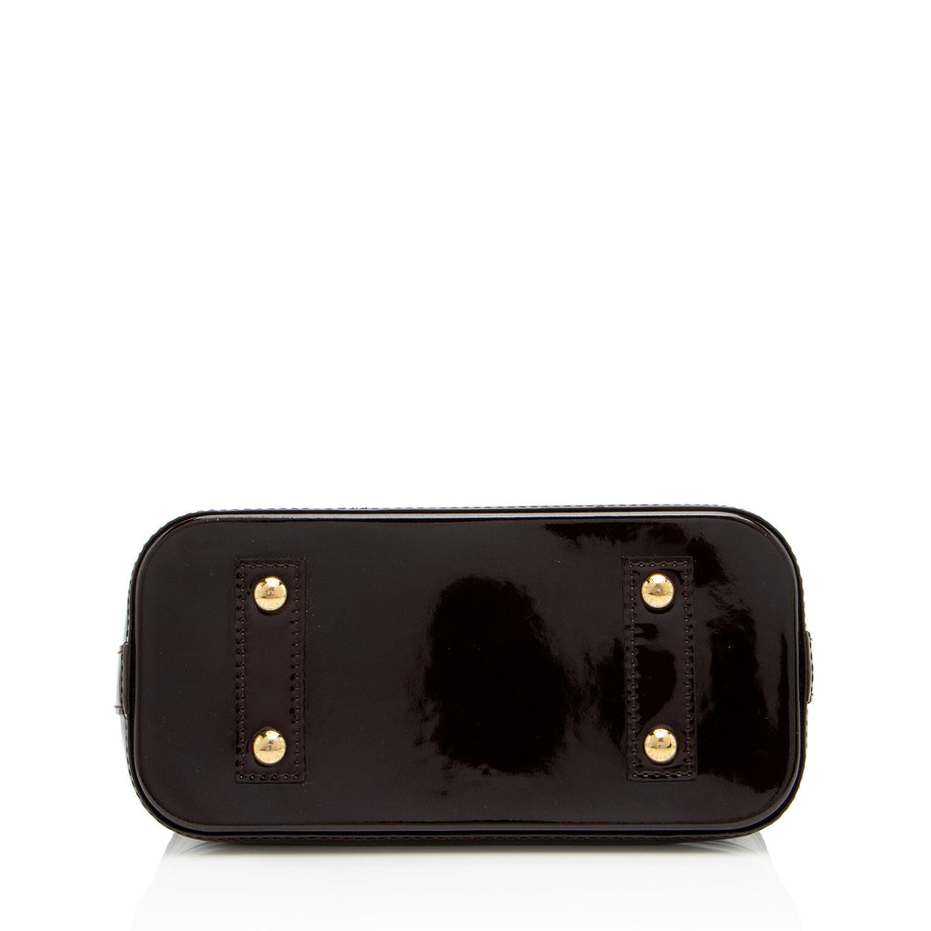 Louis Vuitton Monogram Vernis Alma BB Satchel (SHF-J3tjPU)