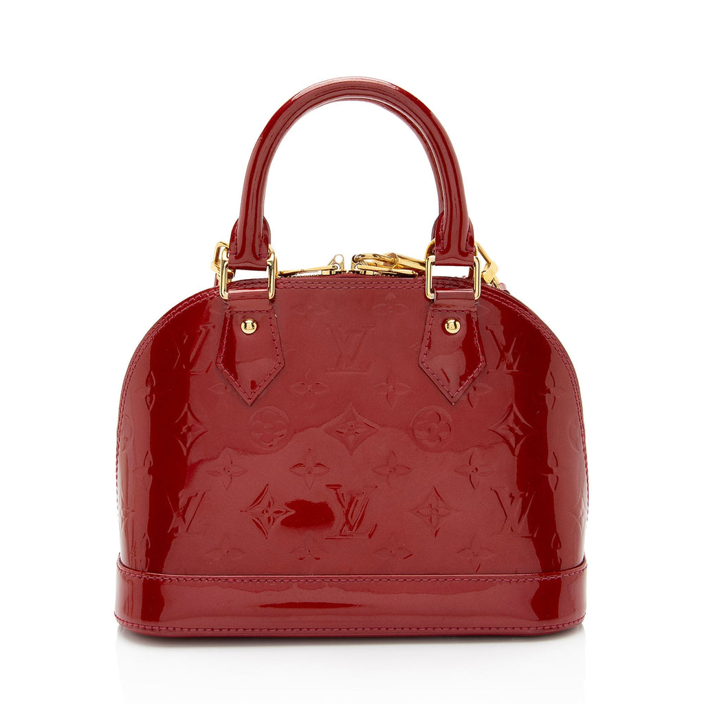 Louis Vuitton Monogram Vernis Alma BB Satchel (SHF-aFh6qo)