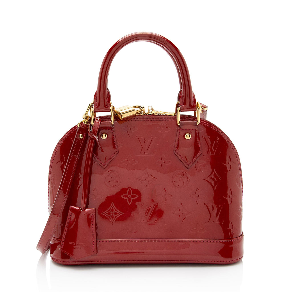 Louis Vuitton Monogram Vernis Alma BB Satchel (SHF-aFh6qo)