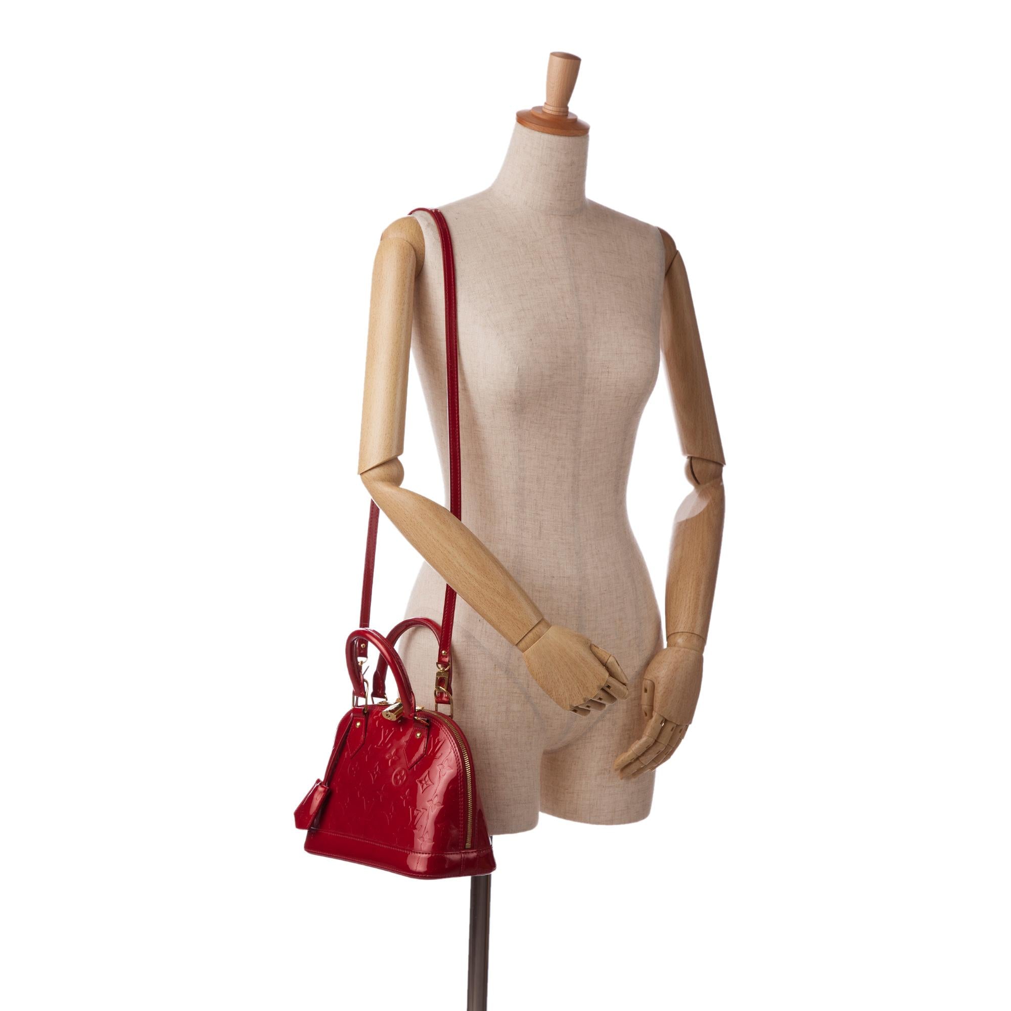 Louis Vuitton Monogram Vernis Alma BB (SHG-yLXPQG)