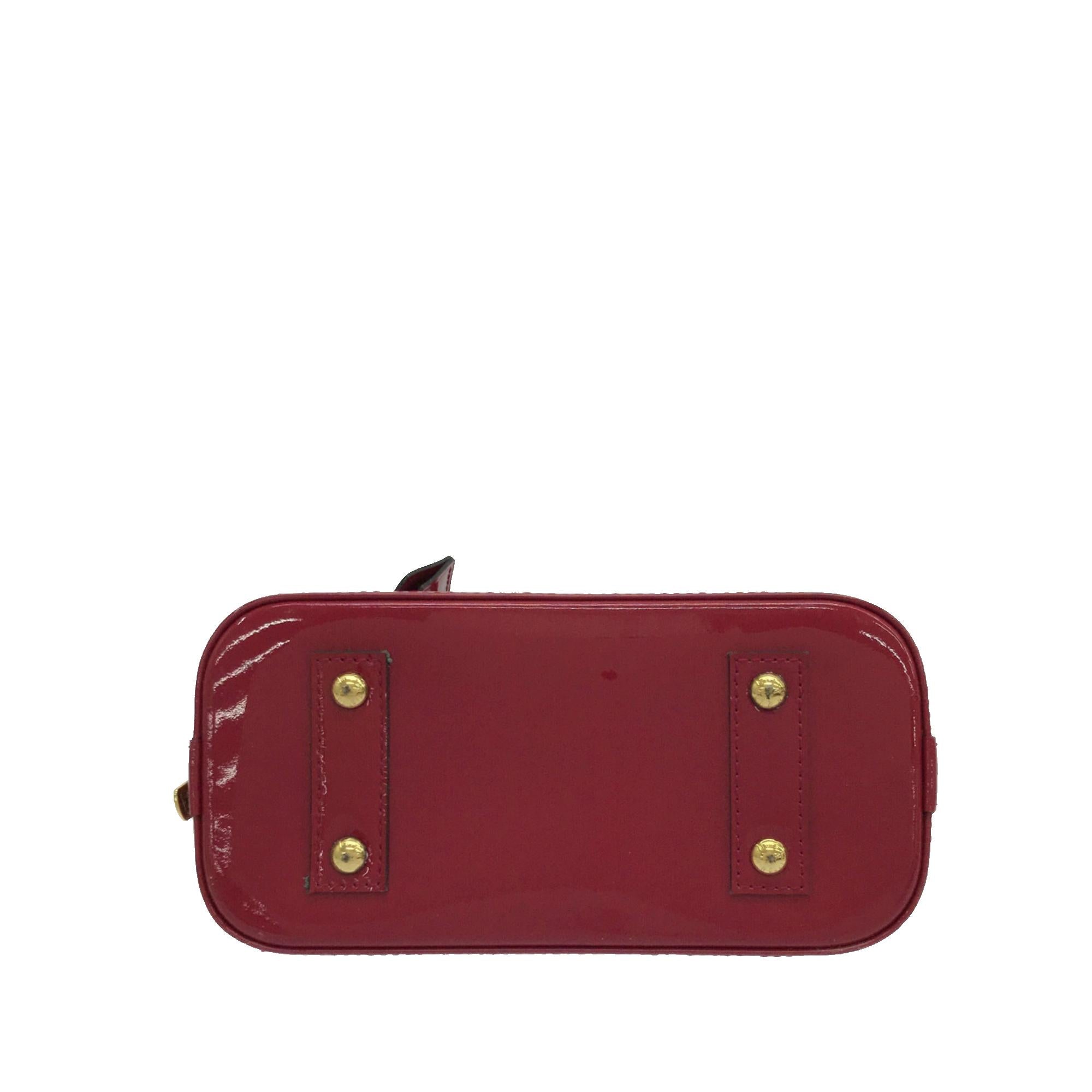 Louis Vuitton Monogram Vernis Alma BB (SHG-odonmp)