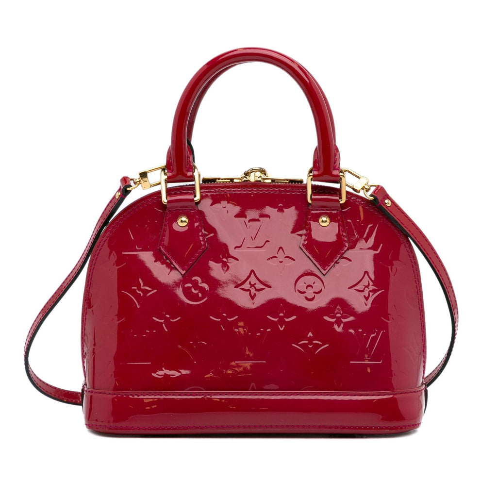 Louis Vuitton Monogram Vernis Alma BB (SHG-hlye6C)
