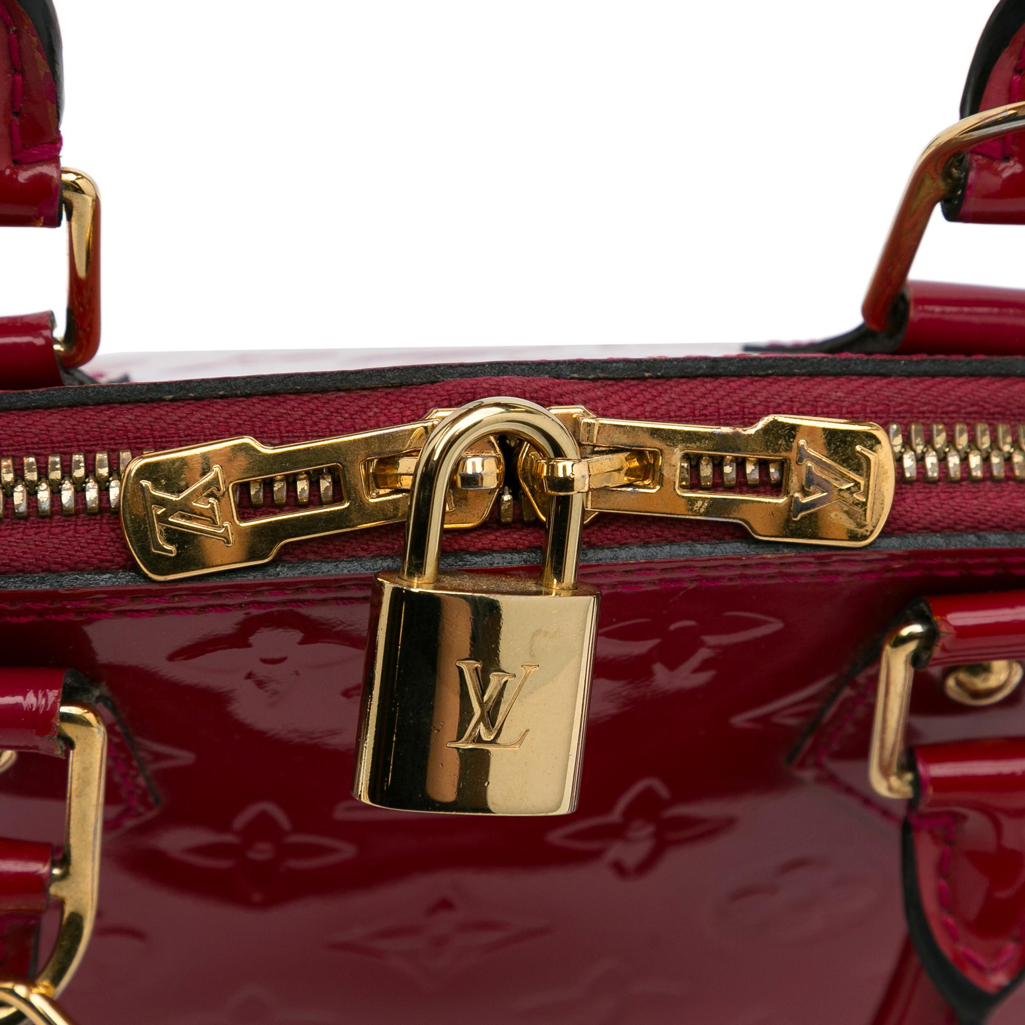 Louis Vuitton Monogram Vernis Alma BB (SHG-hlye6C)