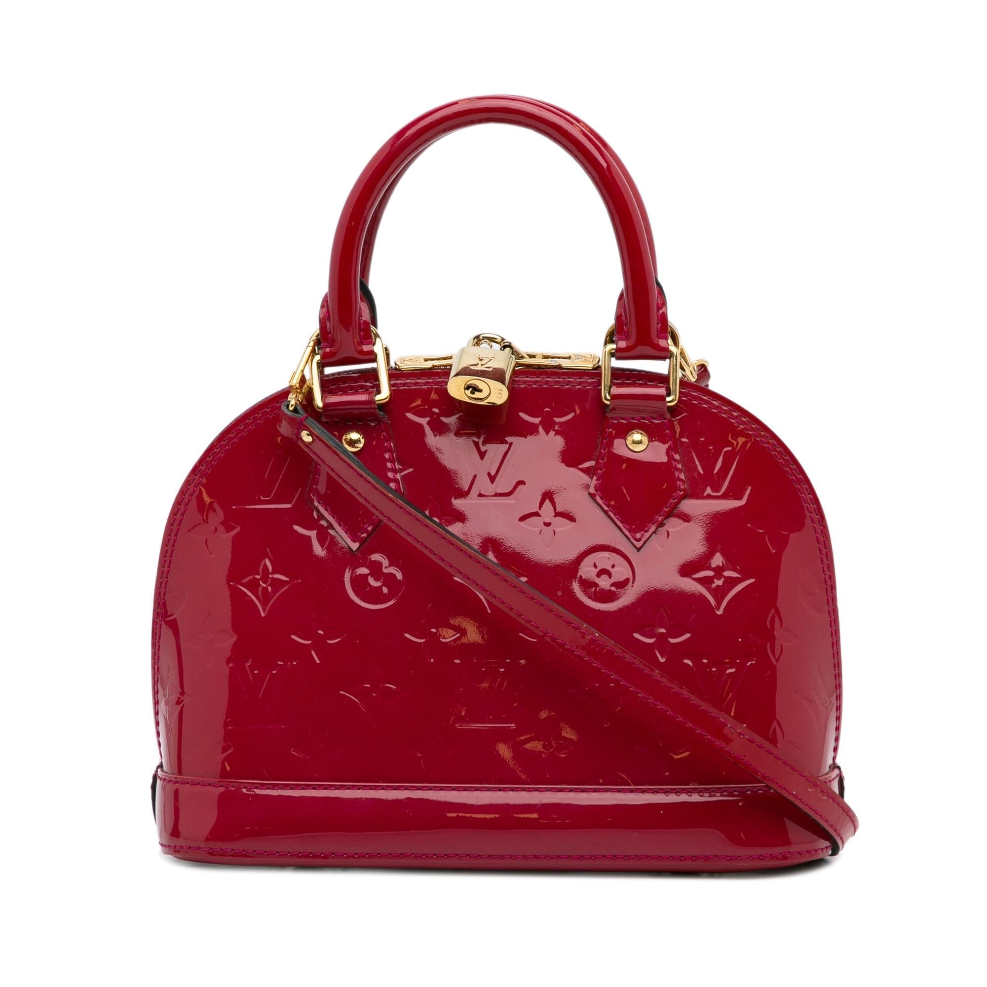 Louis Vuitton Monogram Vernis Alma BB (SHG-hlye6C)