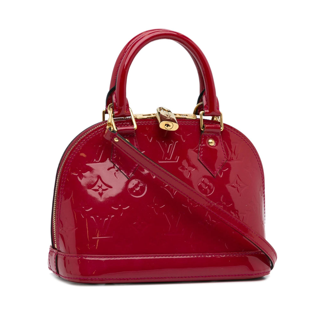 Louis Vuitton Monogram Vernis Alma BB (SHG-hlye6C)