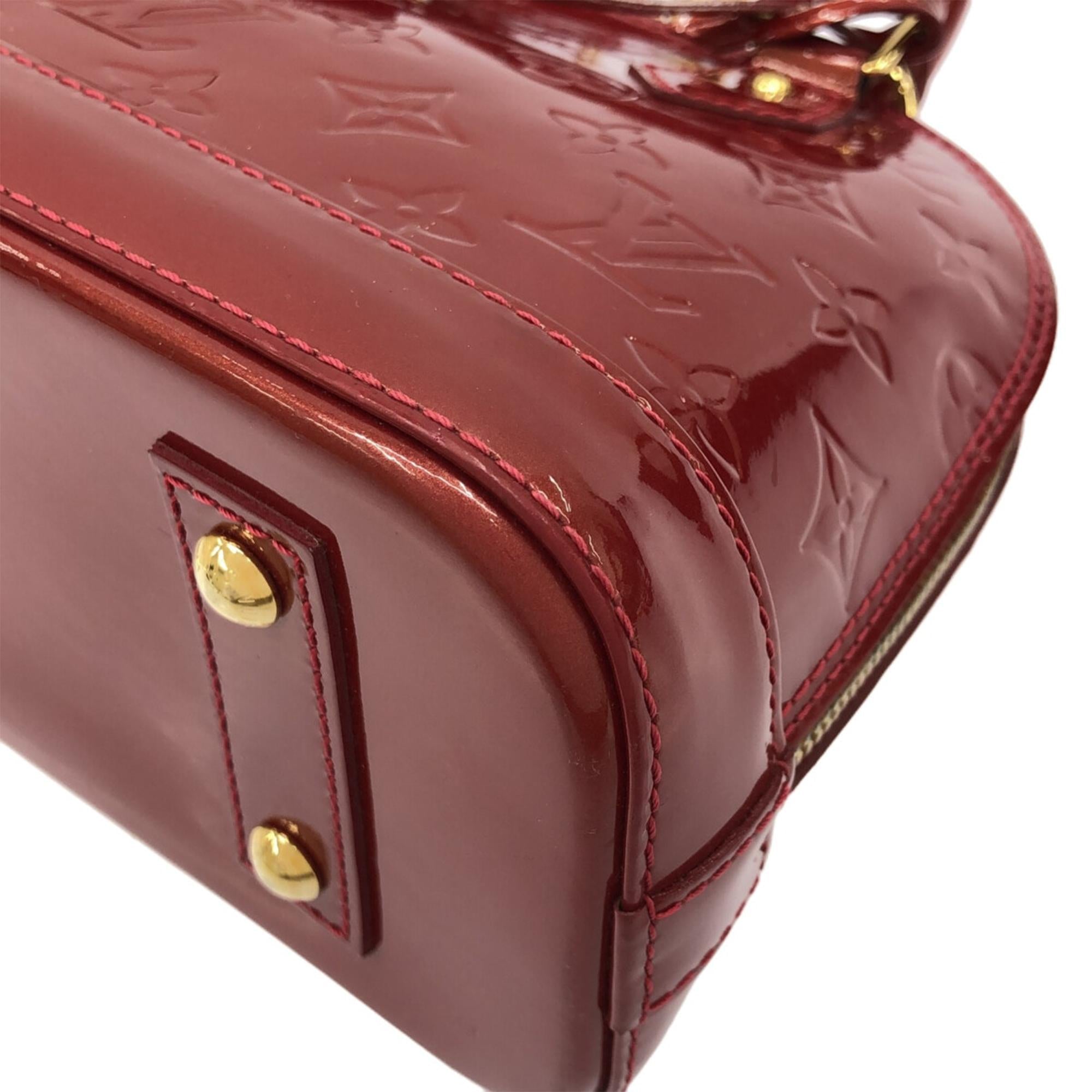 Louis Vuitton Monogram Vernis Alma BB (SHG-qqavce)