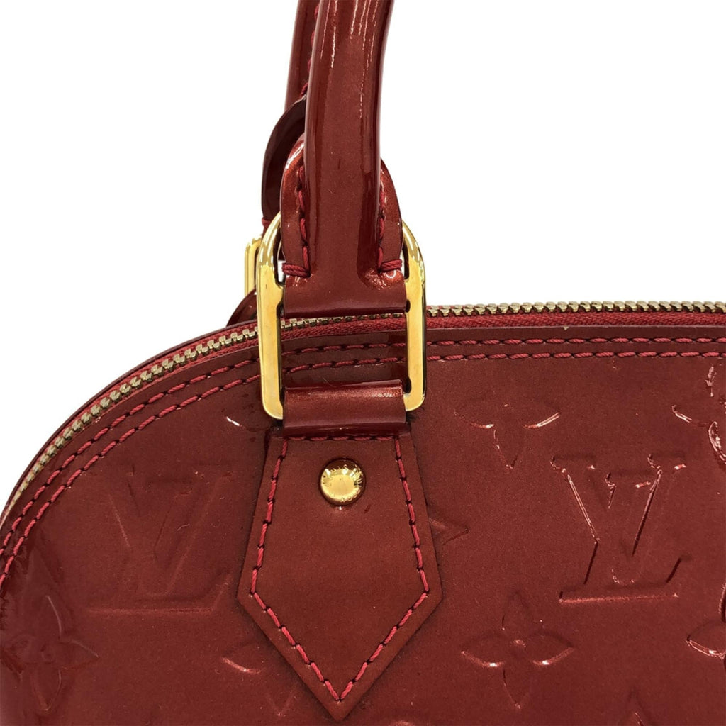 Louis Vuitton Monogram Vernis Alma BB (SHG-qqavce)