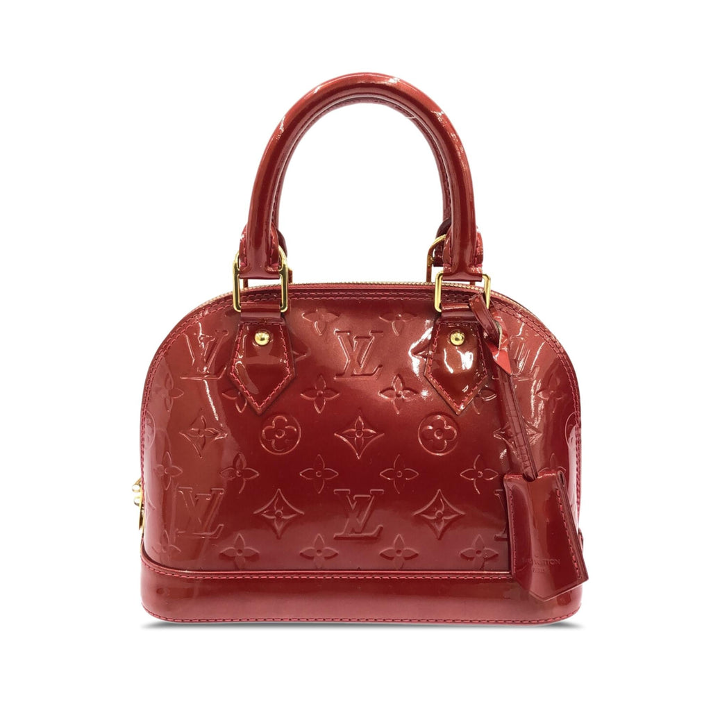 Louis Vuitton Monogram Vernis Alma BB (SHG-qqavce)
