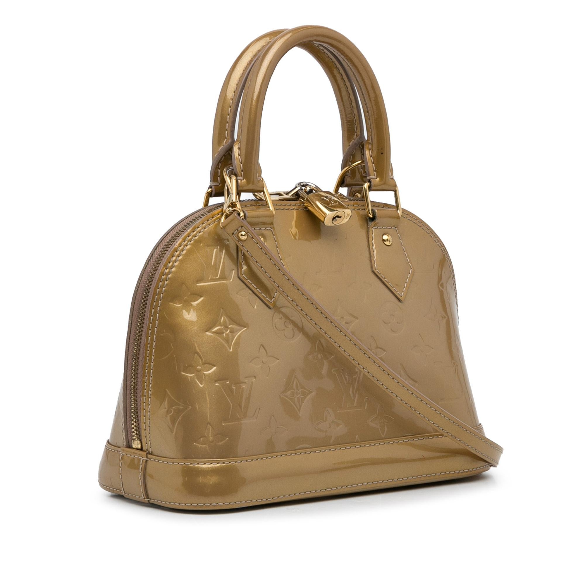 Louis Vuitton Monogram Vernis Alma BB (SHG-TvwZRB)