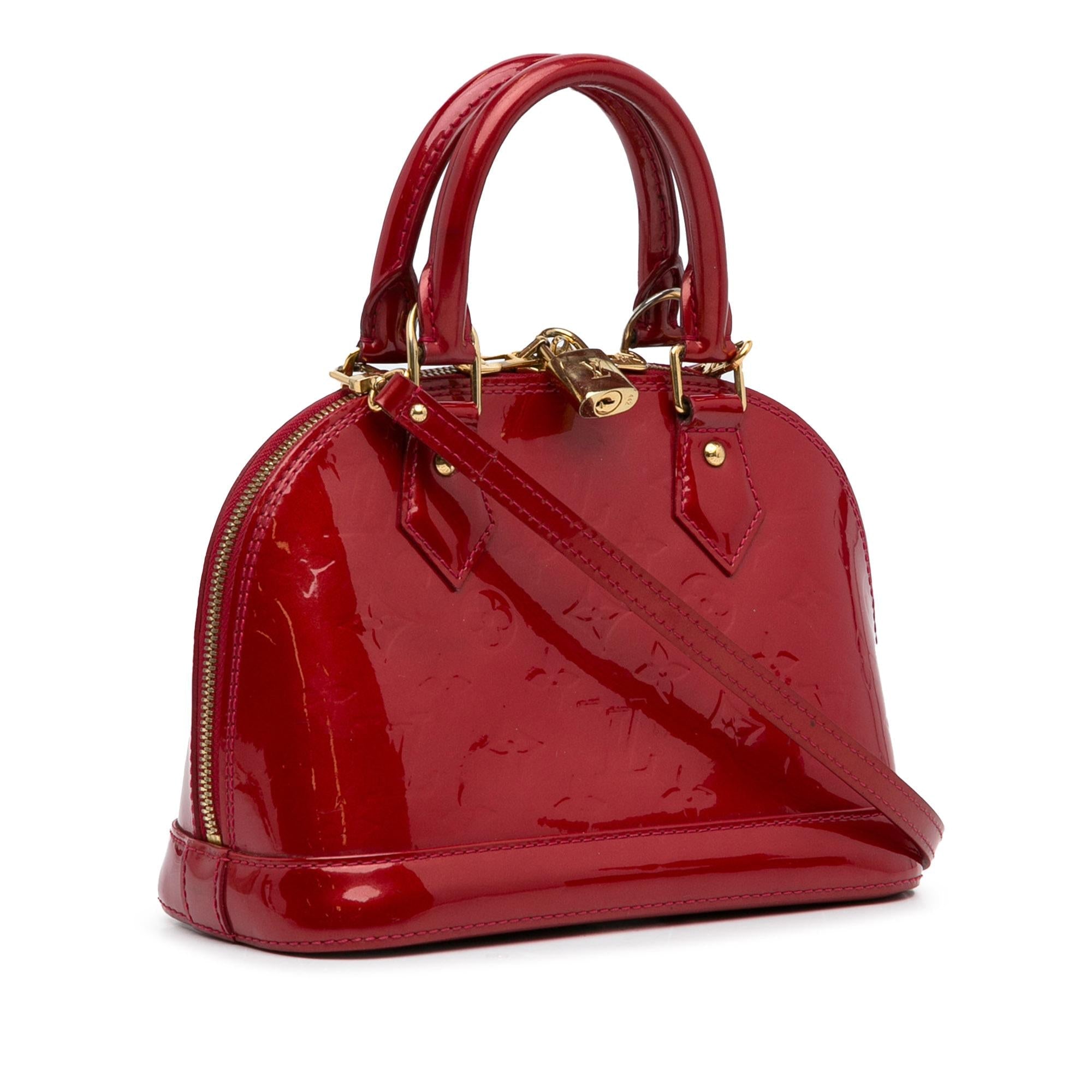 Louis Vuitton Monogram Vernis Alma BB (SHG-9zPO6C)