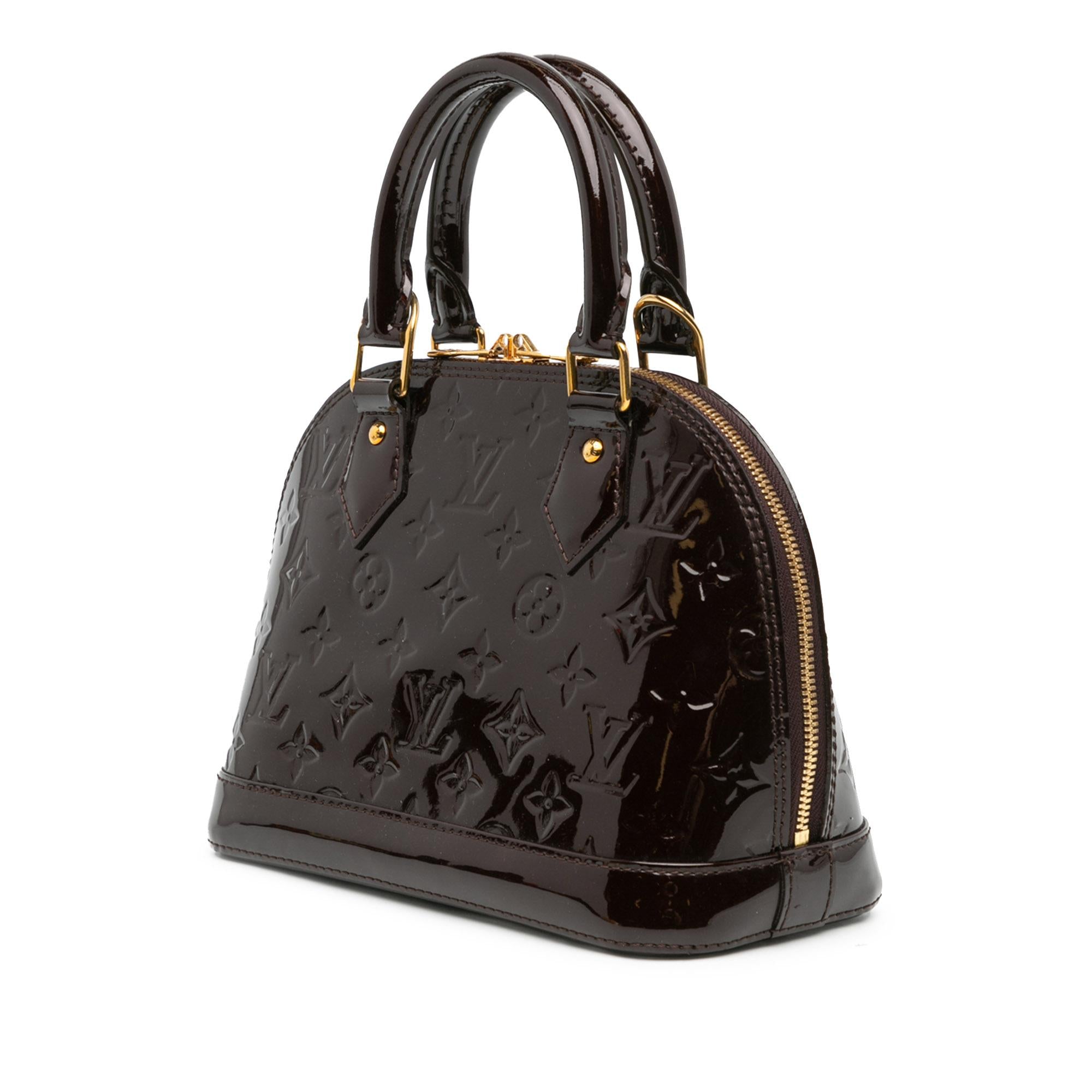 Louis Vuitton Monogram Vernis Alma BB (SHG-eD6Sx4)